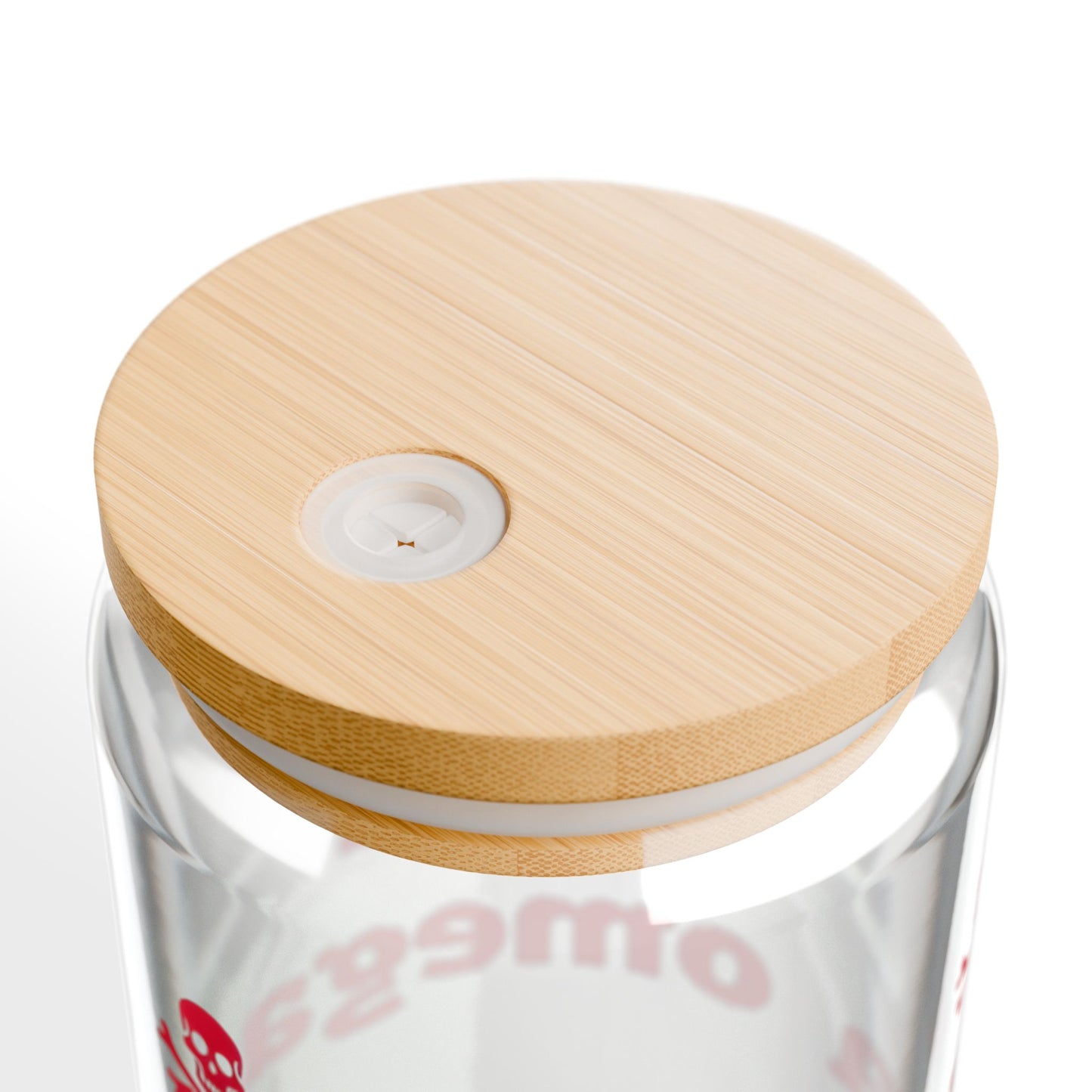 Chi Omega Sipper Glass - 16oz, College Gift, Sorority Drinkware, Eco-Friendly, Party Essential, Red & Clear Design