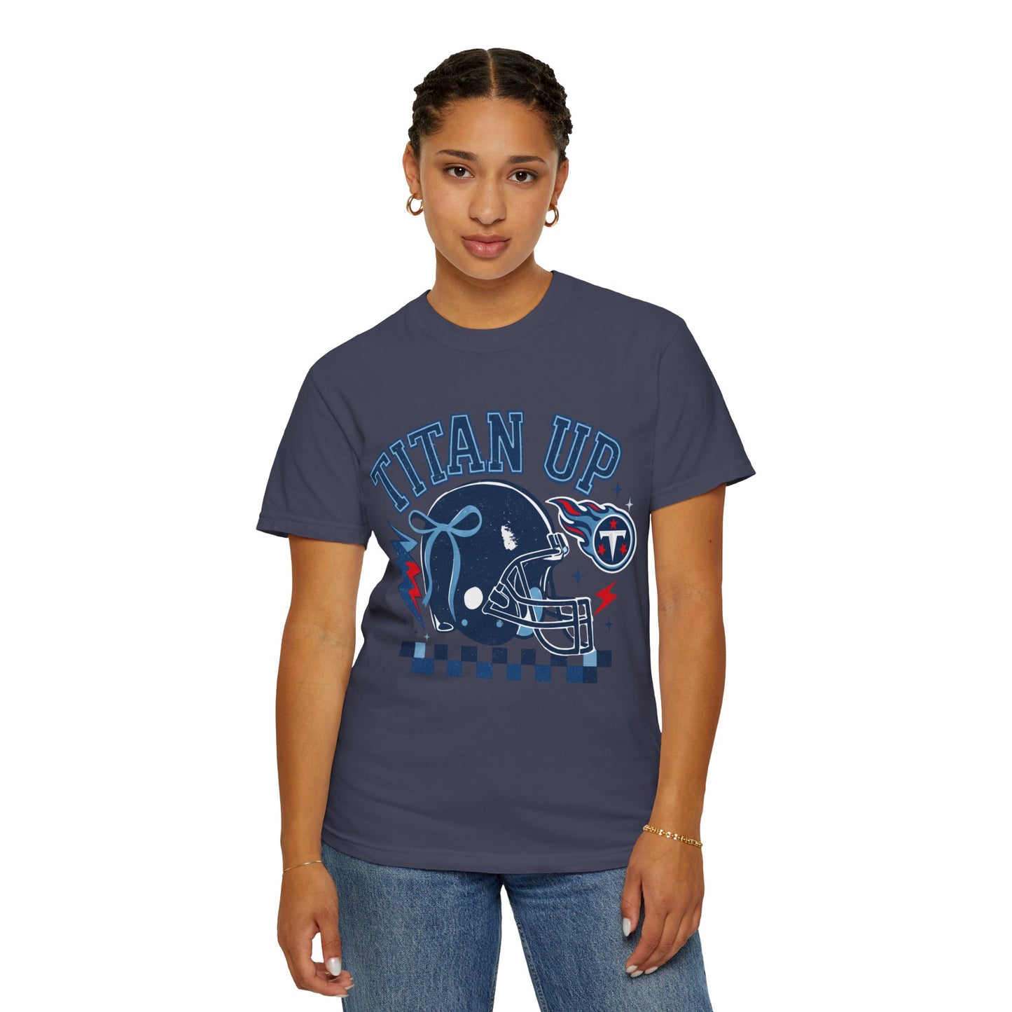 titan up tennessee Unisex Football Tee, Titan Up Shirt for Game Day, Casual Sportswear, Tailgating Apparel, Gift for Fans, Team Spirit Top