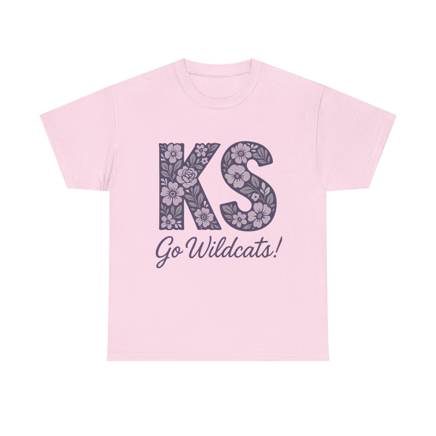 KS Floral Team Spirit Tee: Celebrate Kansas State Wildcats in Style, Perfect for Sports Events, Gifts, & Casual Wear