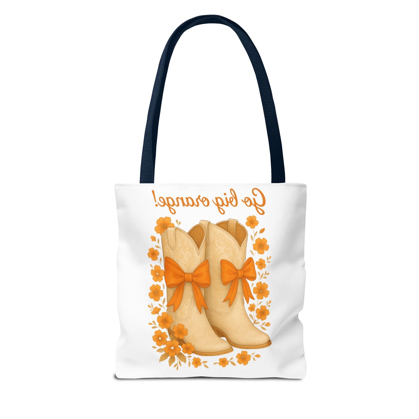 Tennessee Game Day, Floral Tote Bag, Coquette Bow Boot Design, Go Vols, Knoxville Tennessee, Alumni Gift, Rocky Top, Graduation Gift