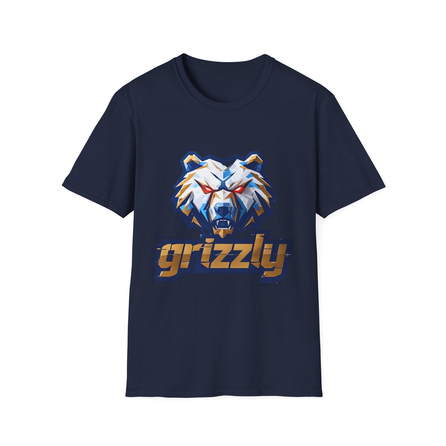 Grizzly Memphis Bear Graphic Tee, Unisex Softstyle T-Shirt, Memphis Basketball Fan, Memphis Grizz, 901, Go Grizz