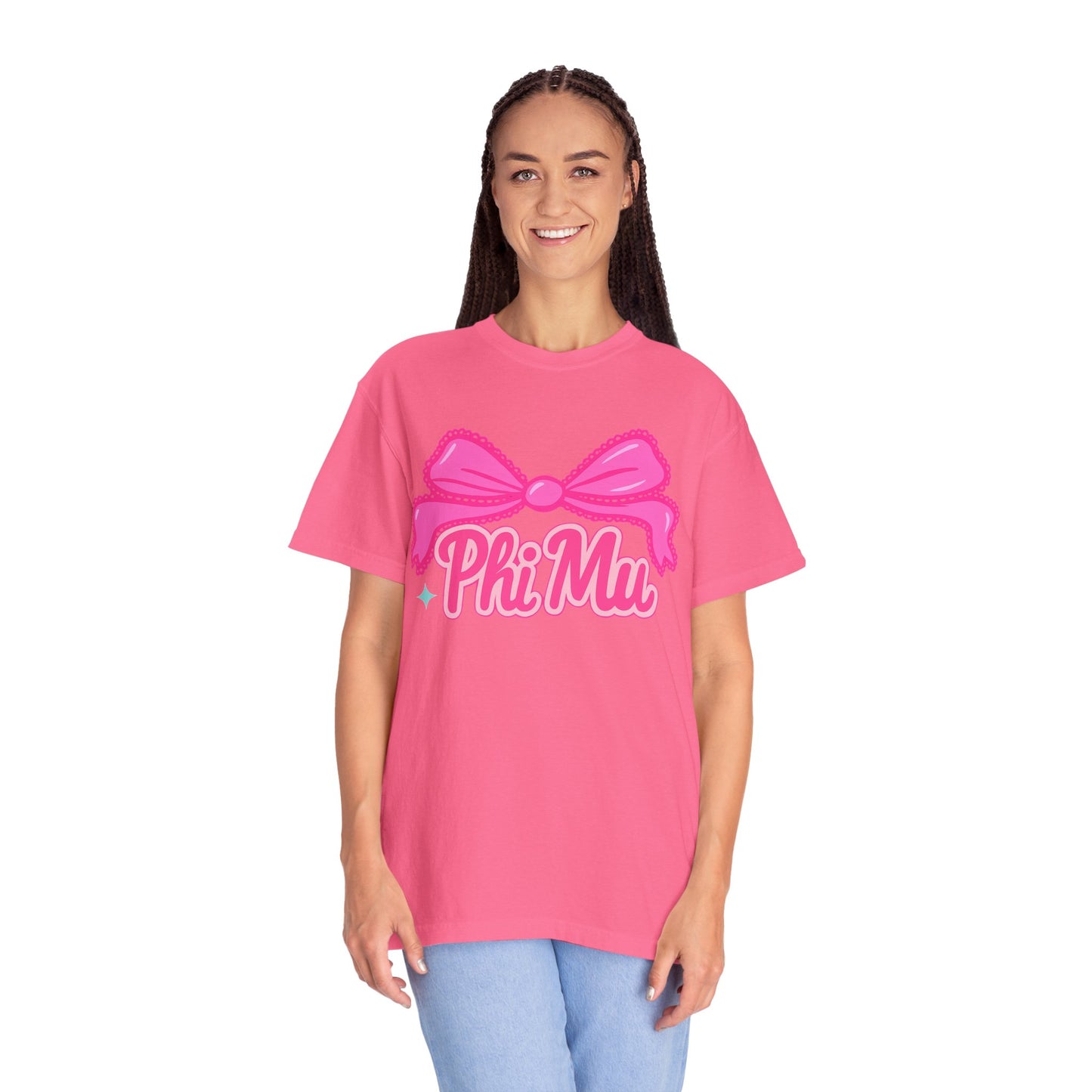 PhiMu Bow Pink Sorority T-Shirt