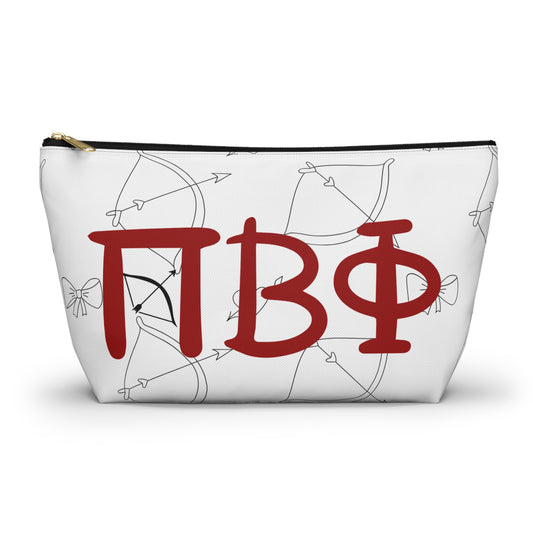 Pi Beta Phi Stylish Accessory Pouch, Personalized Cosmetic Bag, Ideal Gift for Friends, Perfect for School, Travel & Organization