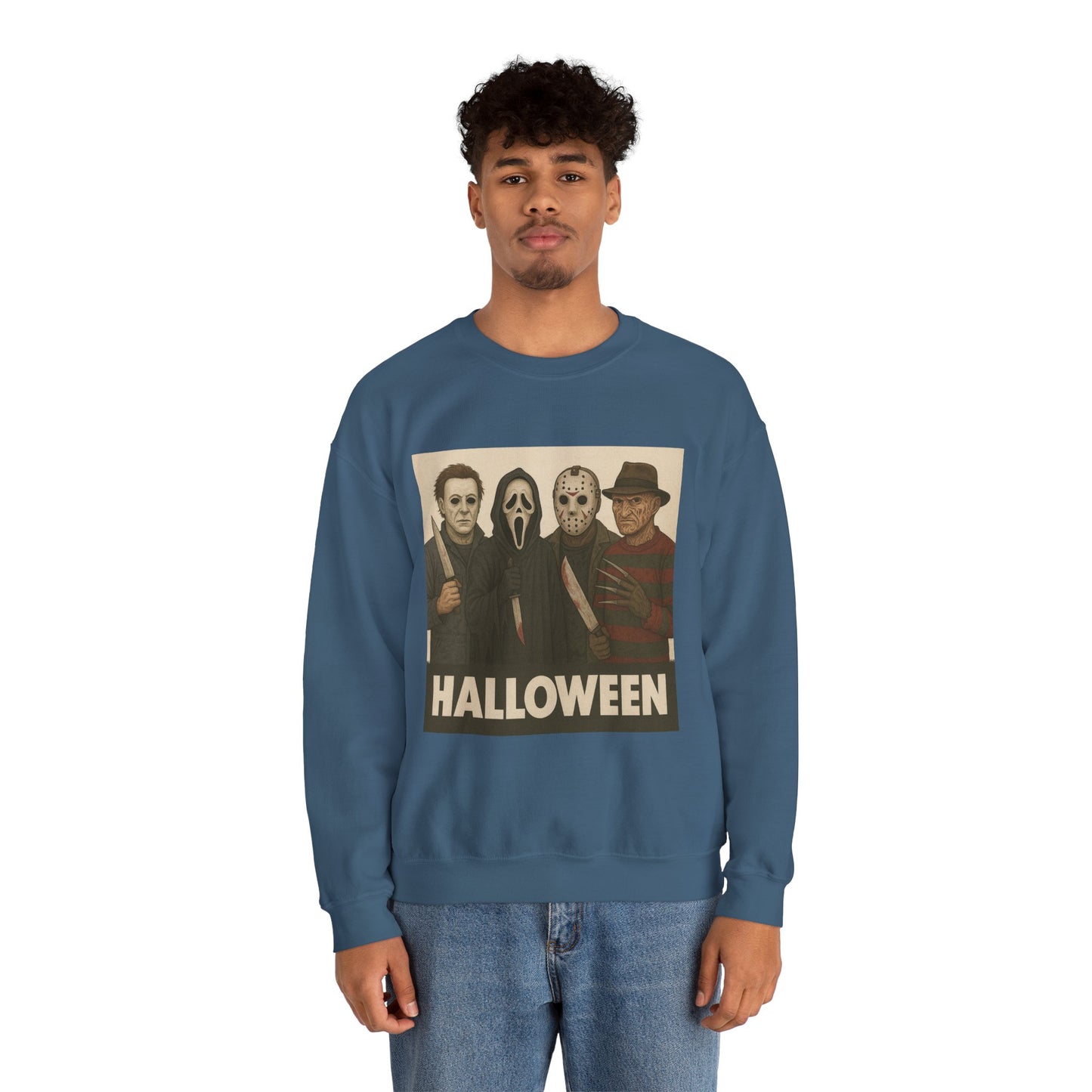 Spooky Movie Crewneck Sweatshirt - Halloween Horror Apparel