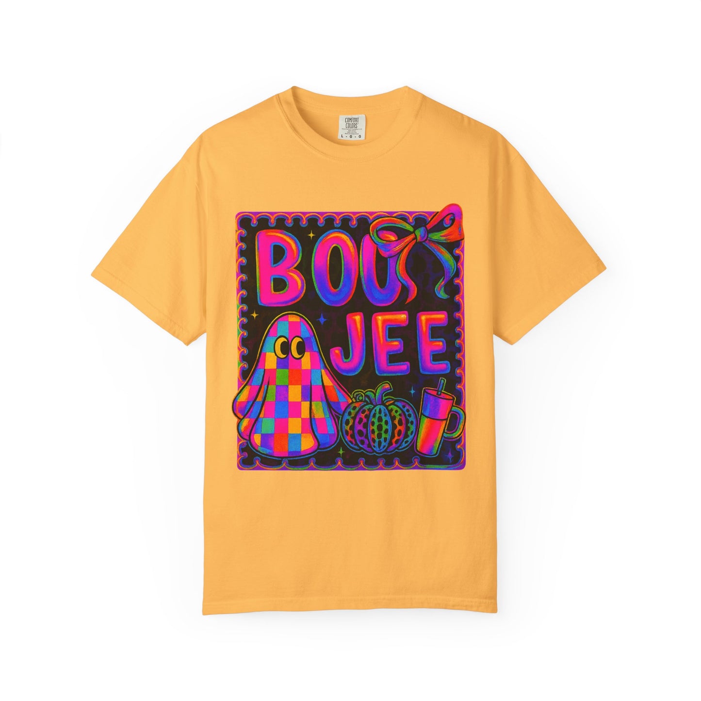 BOOJee Retro Comfort Colors, Garment-Dyed T-shirt, Colorful Graphic Tee, Unisex Streetwear, Fun Gift, Festival Fashion, Vegan Style