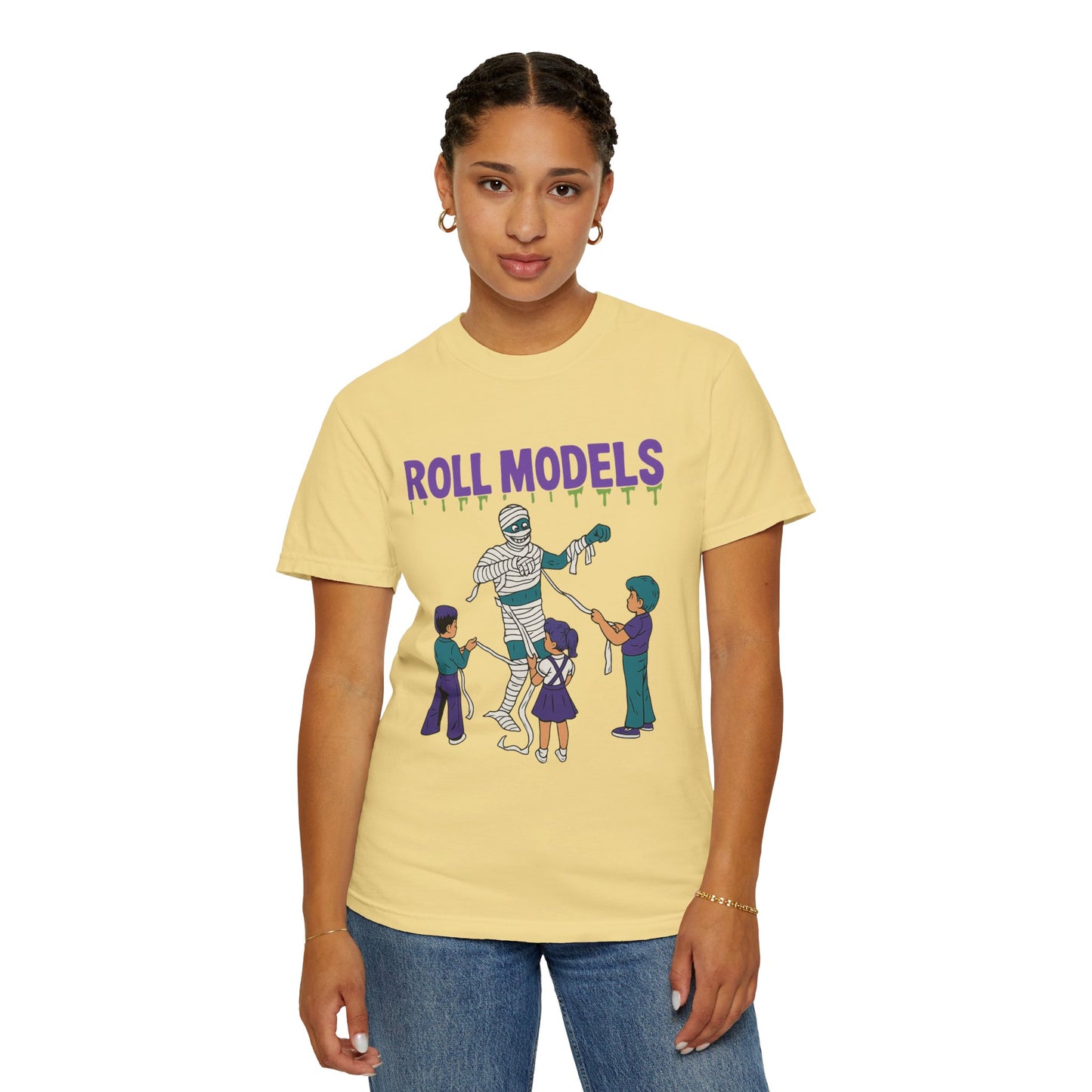 Mummy Roll Models T-Shirt, Cute Halloween Shirt, Kids Costume Tee, Family Fun Outfit, Retro Graphic Top, Vintage Style Tee