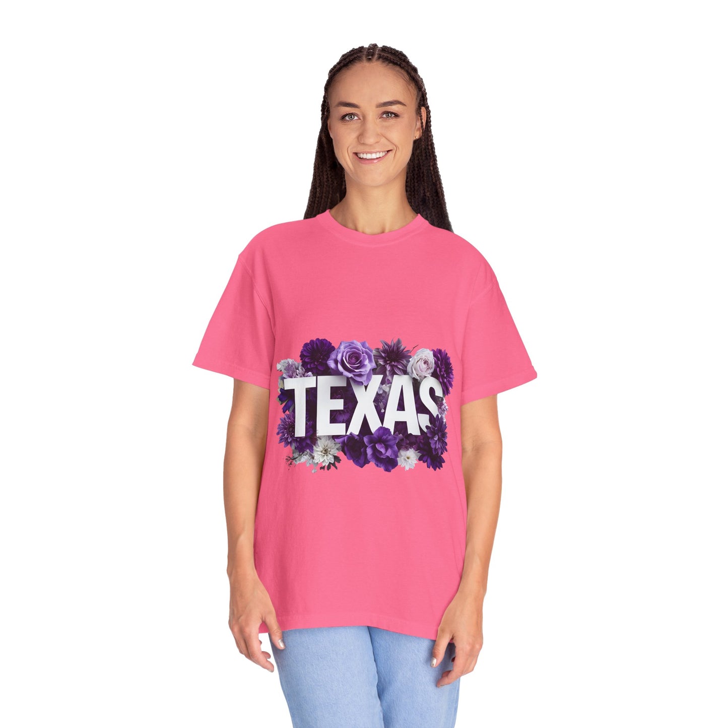 Texas Floral T-Shirt, Unisex Aesthetic Tee, Summer Outfit, Gift for Texan, Casual Style Shirt, Travel Souvenir Shirt