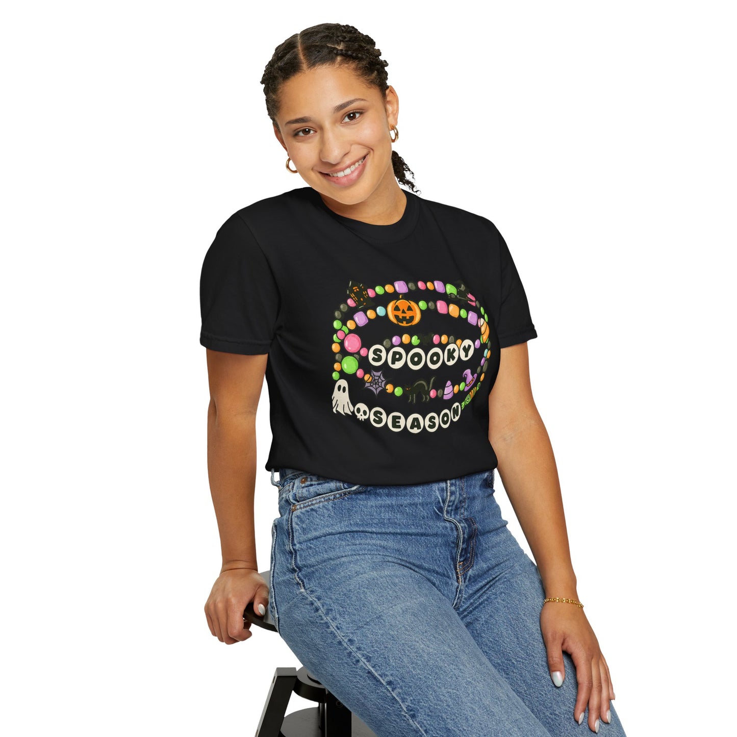 Spooky Season Friendship Bracelet T-shirt | Halloween Fun, Unisex Tee