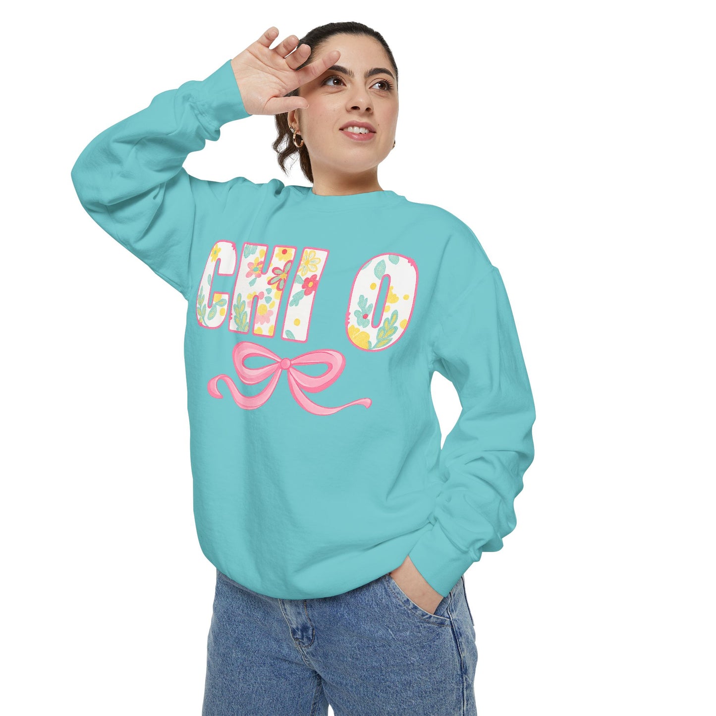 Colorful Floral Chill O Unisex Sweatshirt | Spring Fashion, Gift for Her