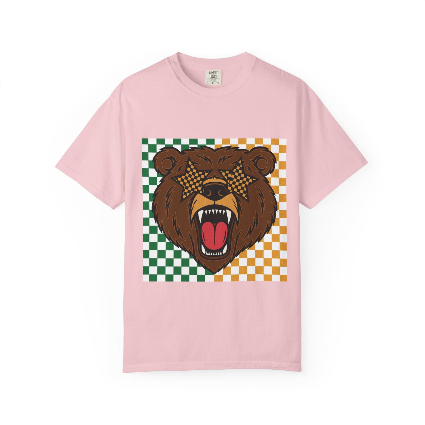 Checkered BU Bear Unisex T-shirt