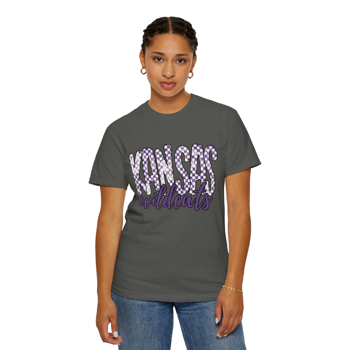 Kansas Wildcats Garment-Dyed T-Shirt | Unisex College Apparel