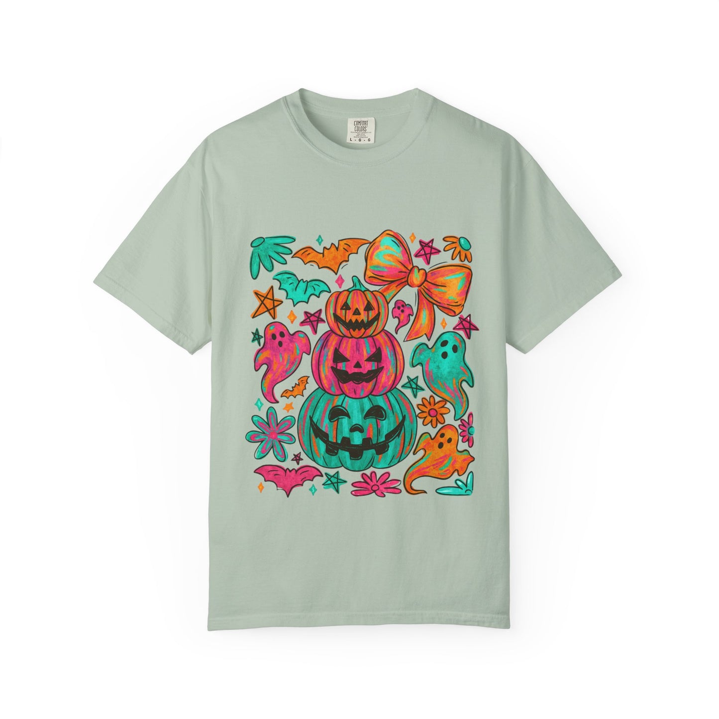 Whimsical Halloween T-Shirt, Perfect for Fall Celebrations, Ghosts & Pumpkins Design, Unisex Tee, Festive Apparel, Halloween Costume