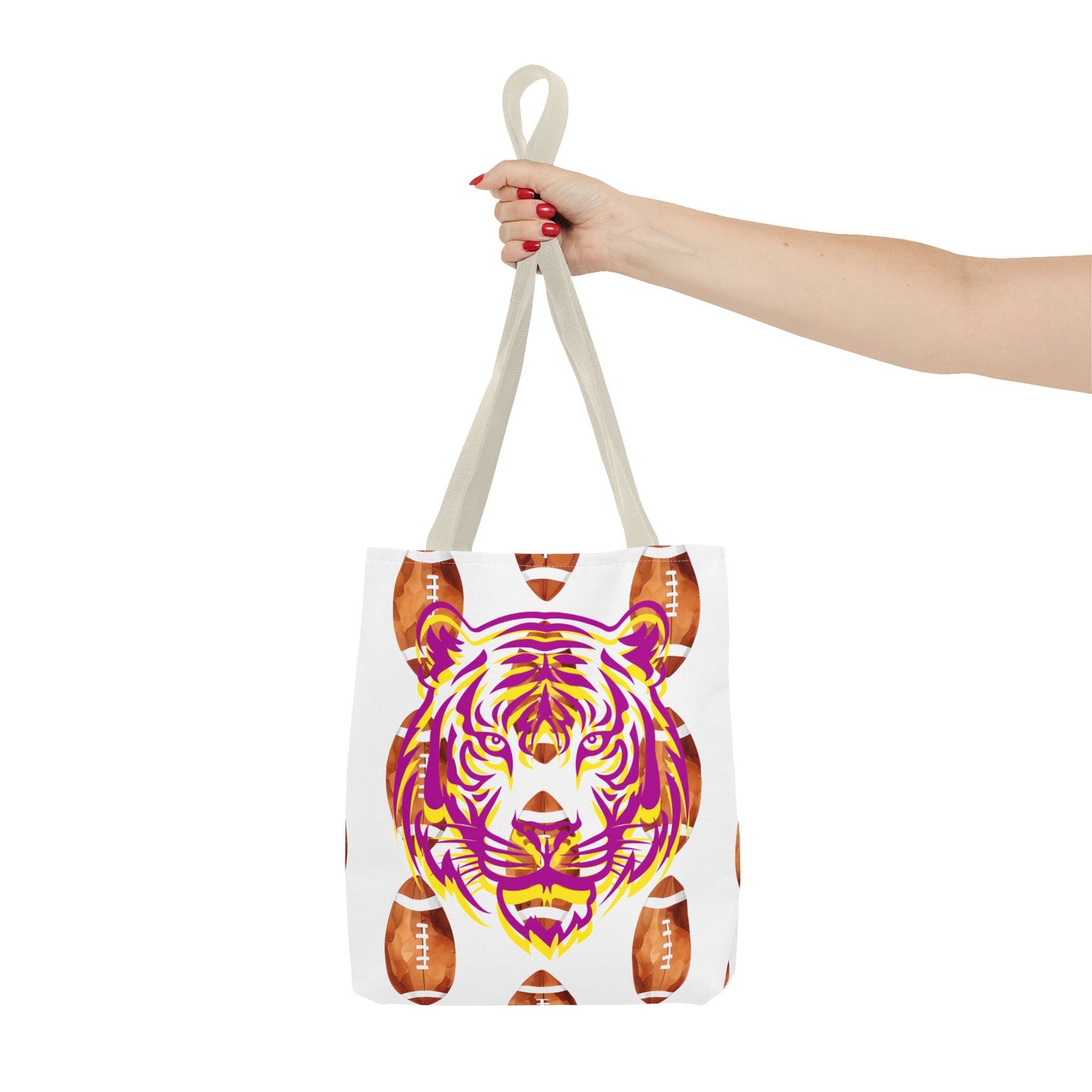 Vibrant Tiger Print Tote Bag - LSU Fans Gift