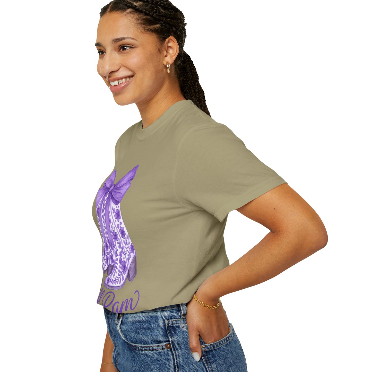 Purple Cowboy Boots T-Shirt | Western Style Tee, Festival Wear, Country Music Shirt, Gift for Horse Lovers, Casual Chic