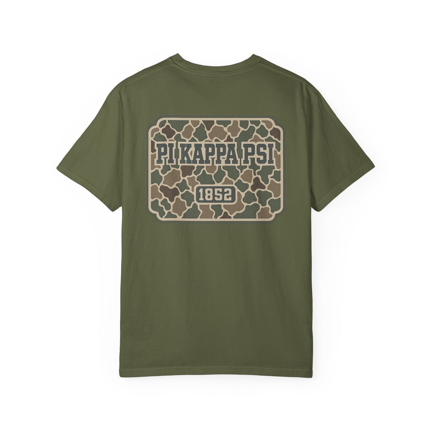 Unisex Garment-Dyed T-shirt with PiKappaPsi Design, Casual Tee, College Apparel, Greek Life Shirt, Unique Gift, Brotherhood T-shirt