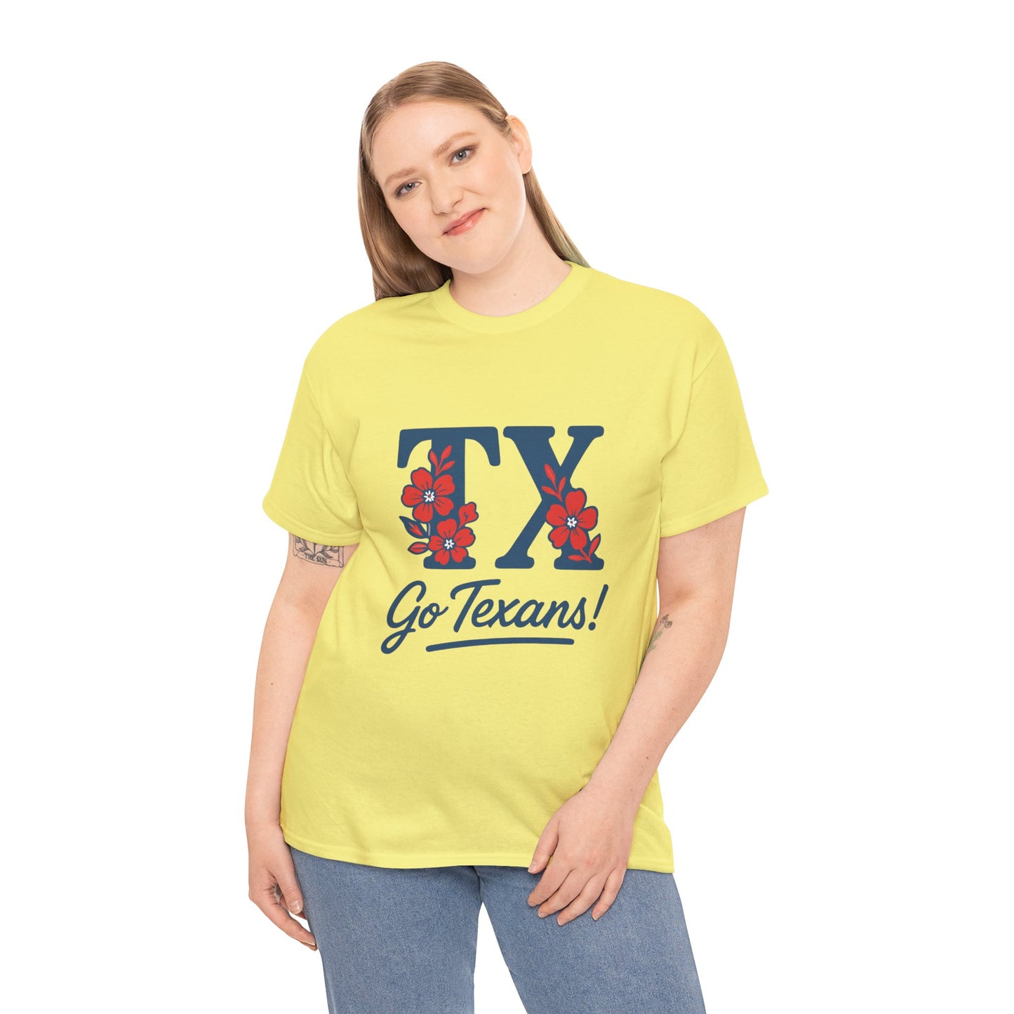 Texas Pride Unisex Cotton Tee | Go Texans! T-Shirt, Casual Wear, Game Day Shirt, Gift for Fans, Spring/Summer Style