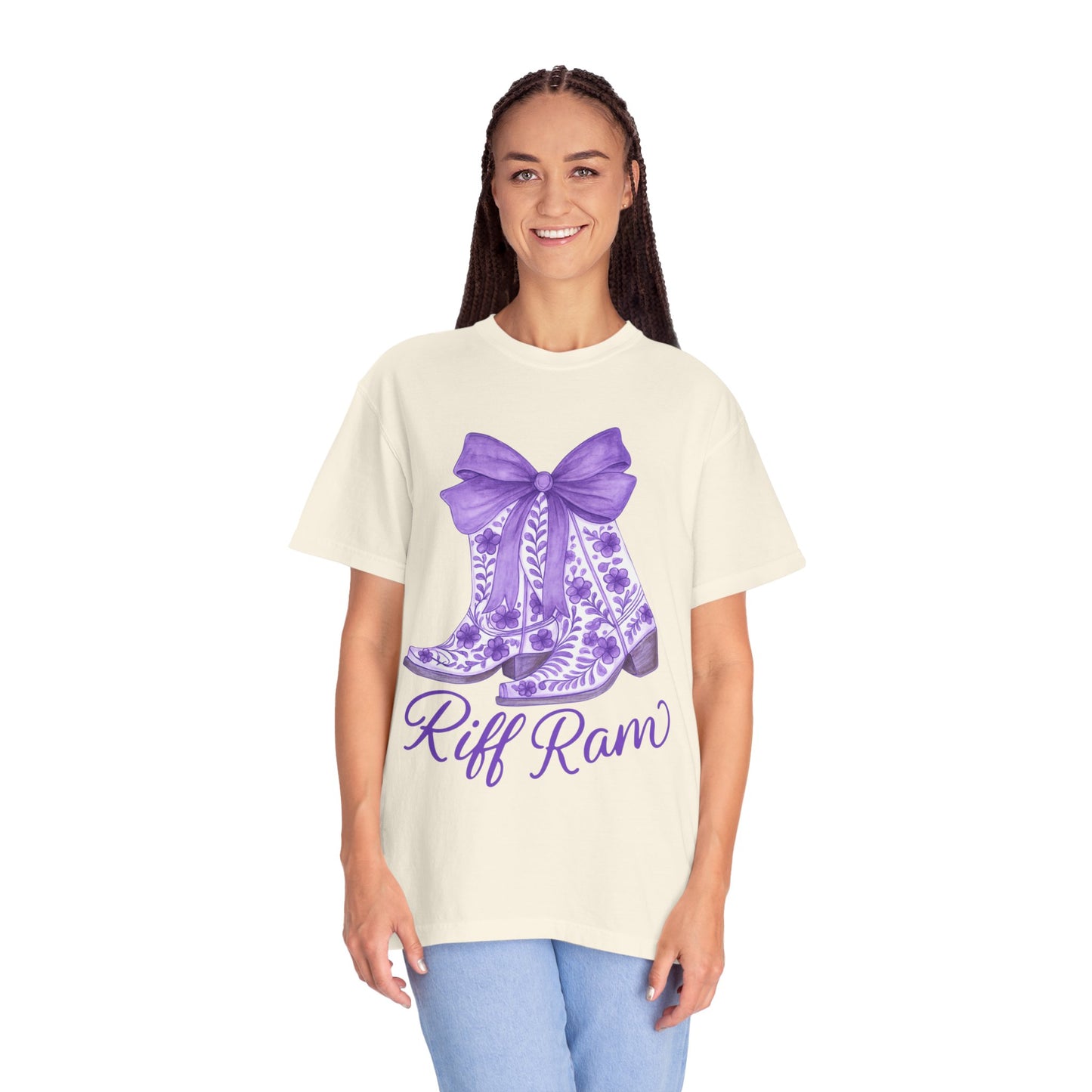 Purple Cowboy Boots T-Shirt | Western Style Tee, Festival Wear, Country Music Shirt, Gift for Horse Lovers, Casual Chic