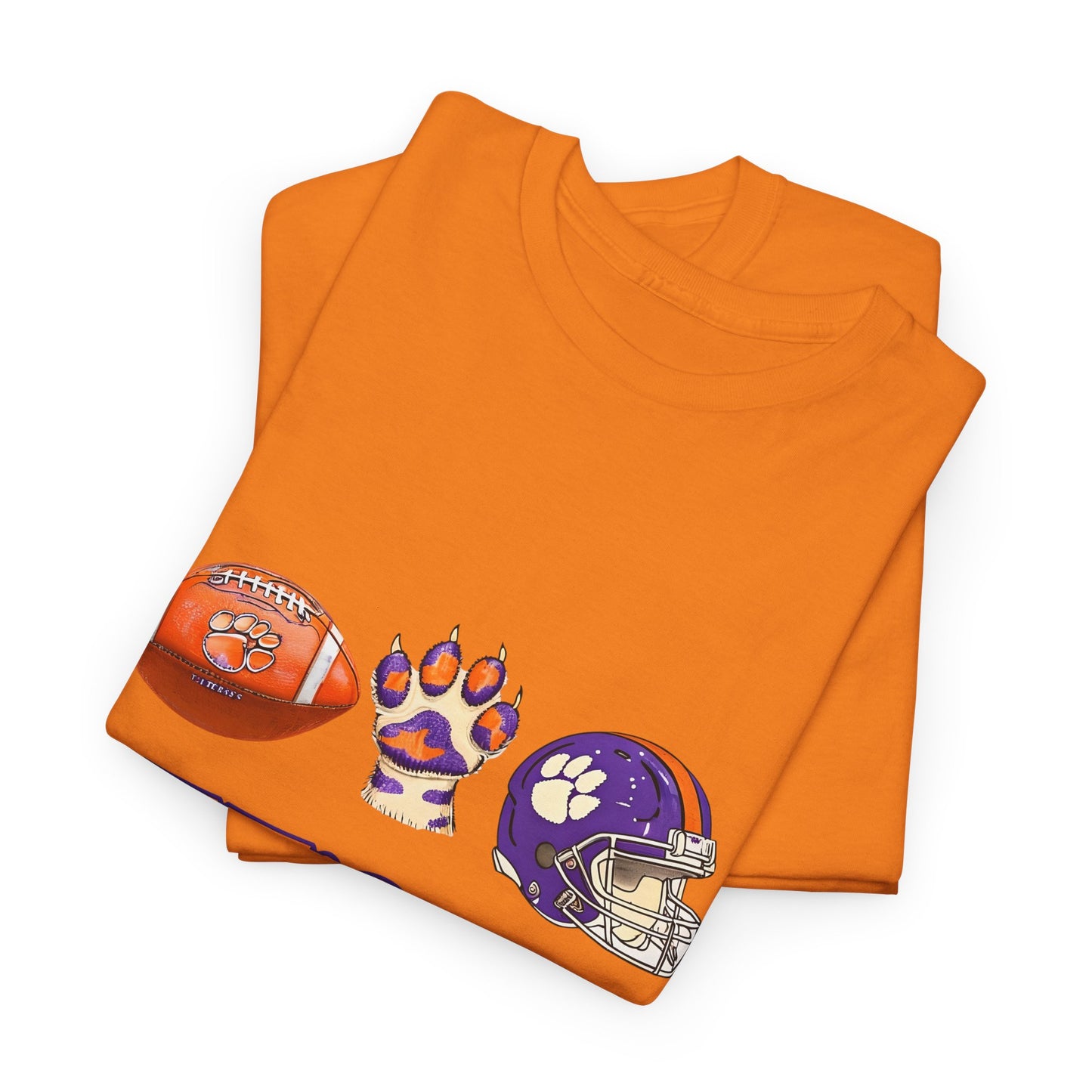 Unisex Heavy Cotton Tee - Let's Go Tigers! Sports Fan Tee, Game Day Shirt, Tailgate Apparel, Team Pride Top, College Football Gear