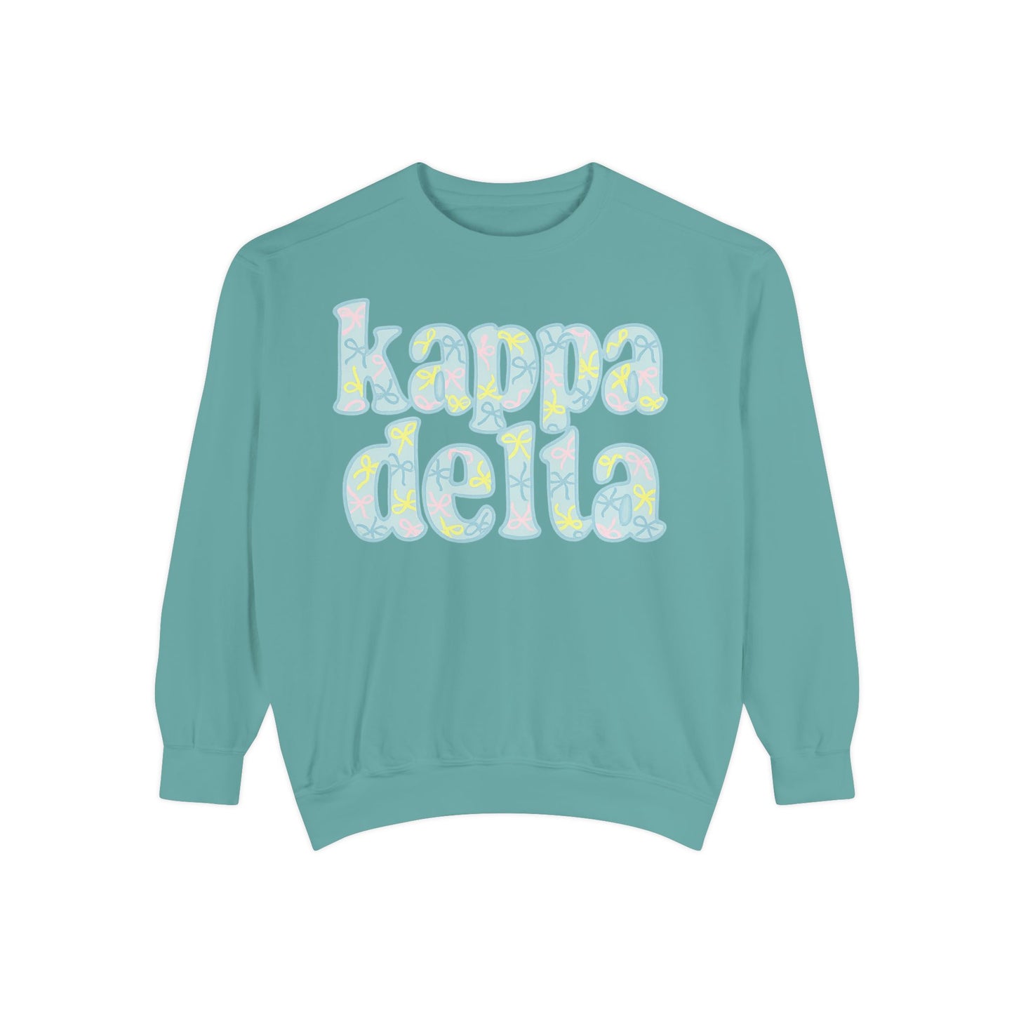Sorority Sisters Cozy Sweatshirt - KaDelta Unisex Garment-Dyed