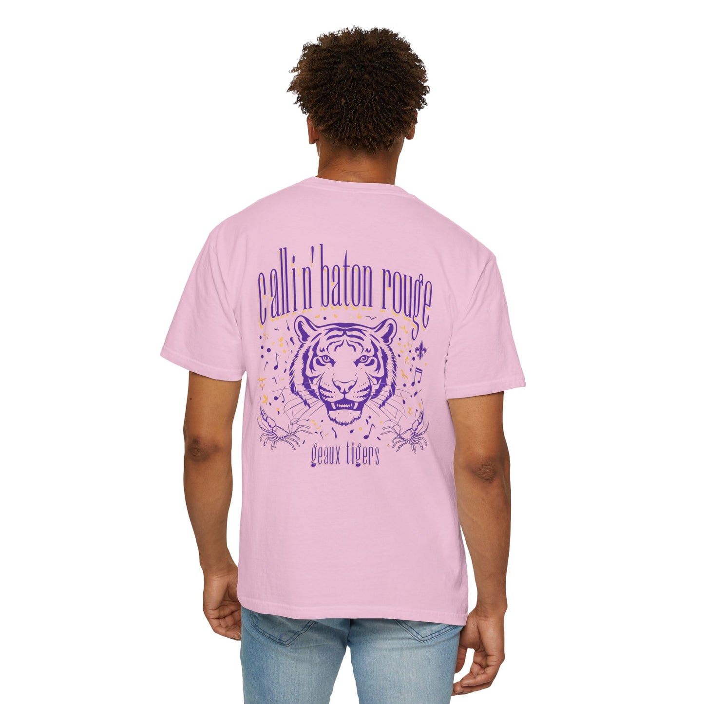 Baton Rouge Spirit T-Shirt - Unisex Garment-Dyed Tee for Game Day, College Football, Mardi Gras, Team Pride, Casual Wear