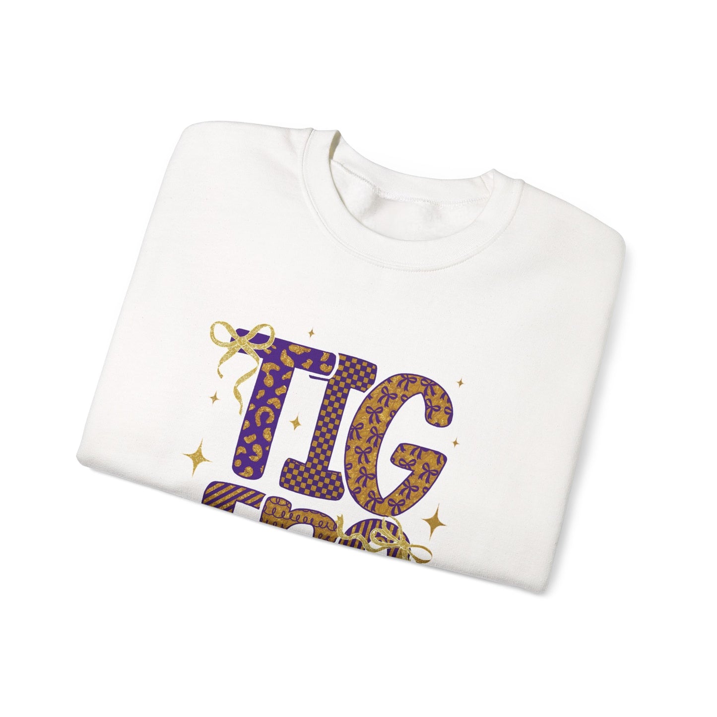 Cheerful Tigers Unisex Sweatshirt - Cozy Gift for Animal Lovers, Fun Streetwear, Birthday Apparel, School Spirit, Casual Outfit