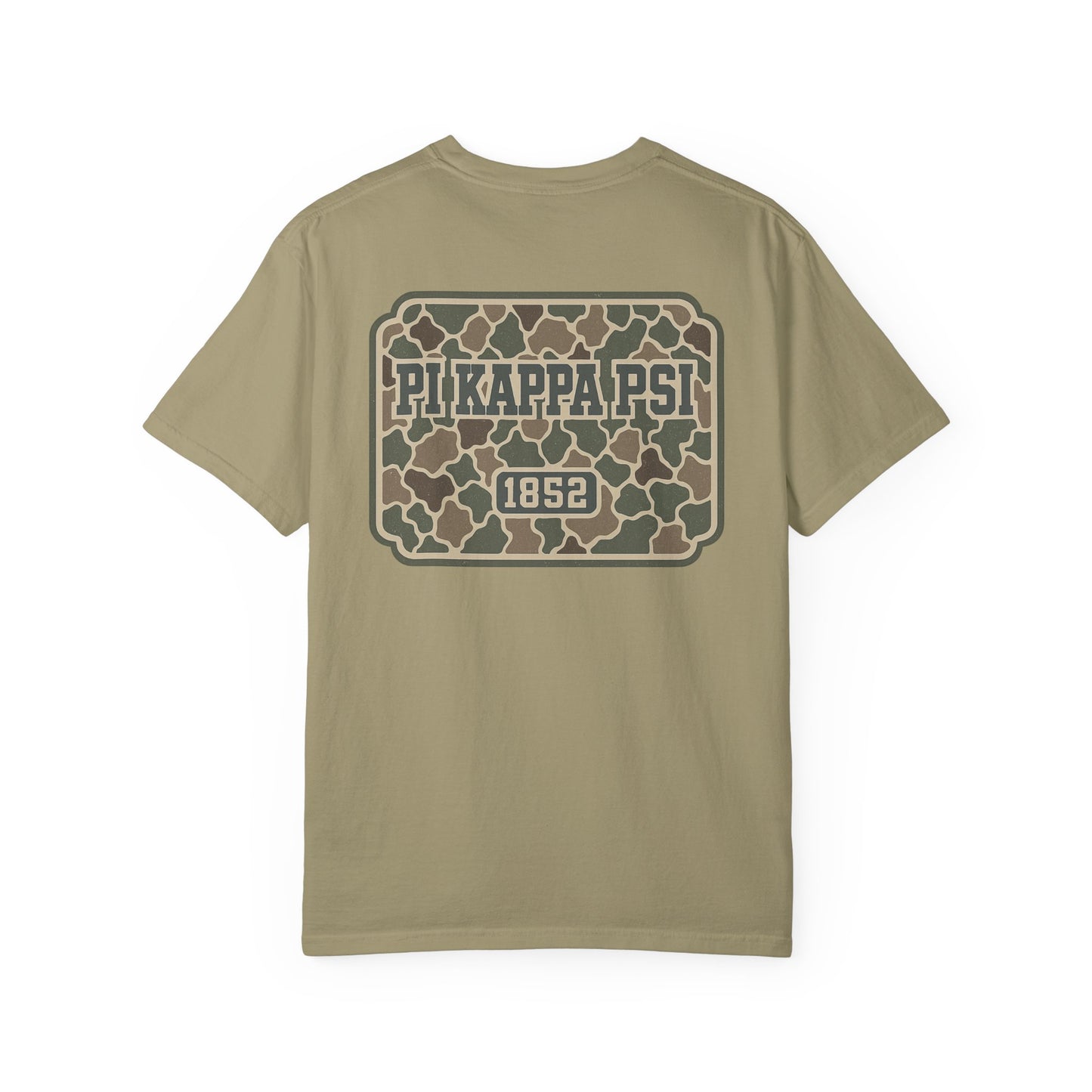 Unisex Garment-Dyed T-shirt with PiKappaPsi Design, Casual Tee, College Apparel, Greek Life Shirt, Unique Gift, Brotherhood T-shirt