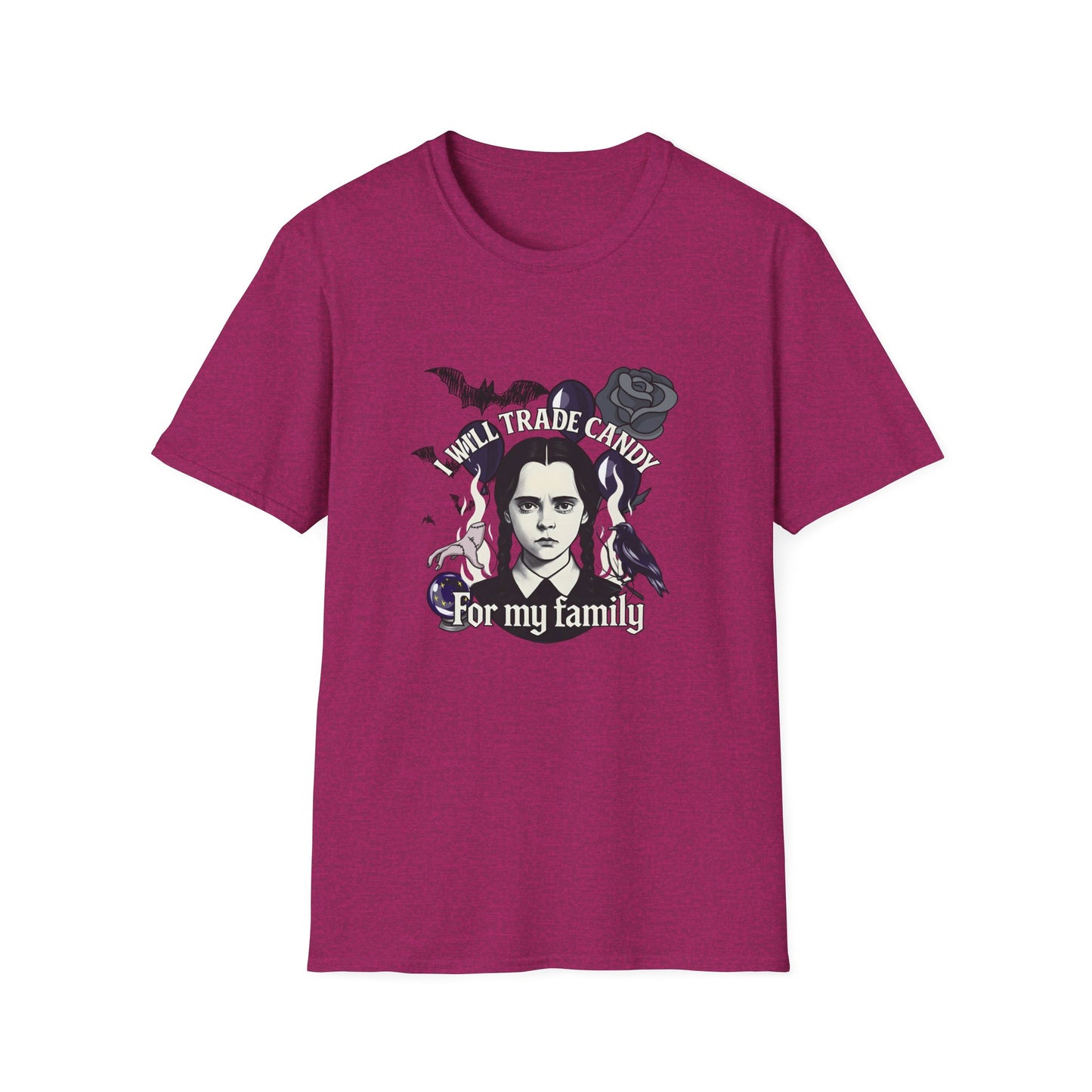 Gothic Family Tribute Unisex Tee - Halloween Dark Aesthetic Apparel