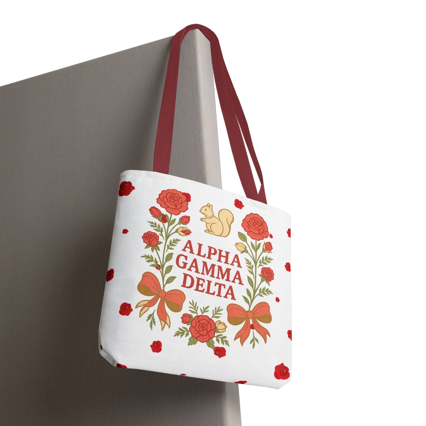 Floral Tote Bag | Alpha Gamma Delta Collection | Perfect for Sorority Events & Graduates