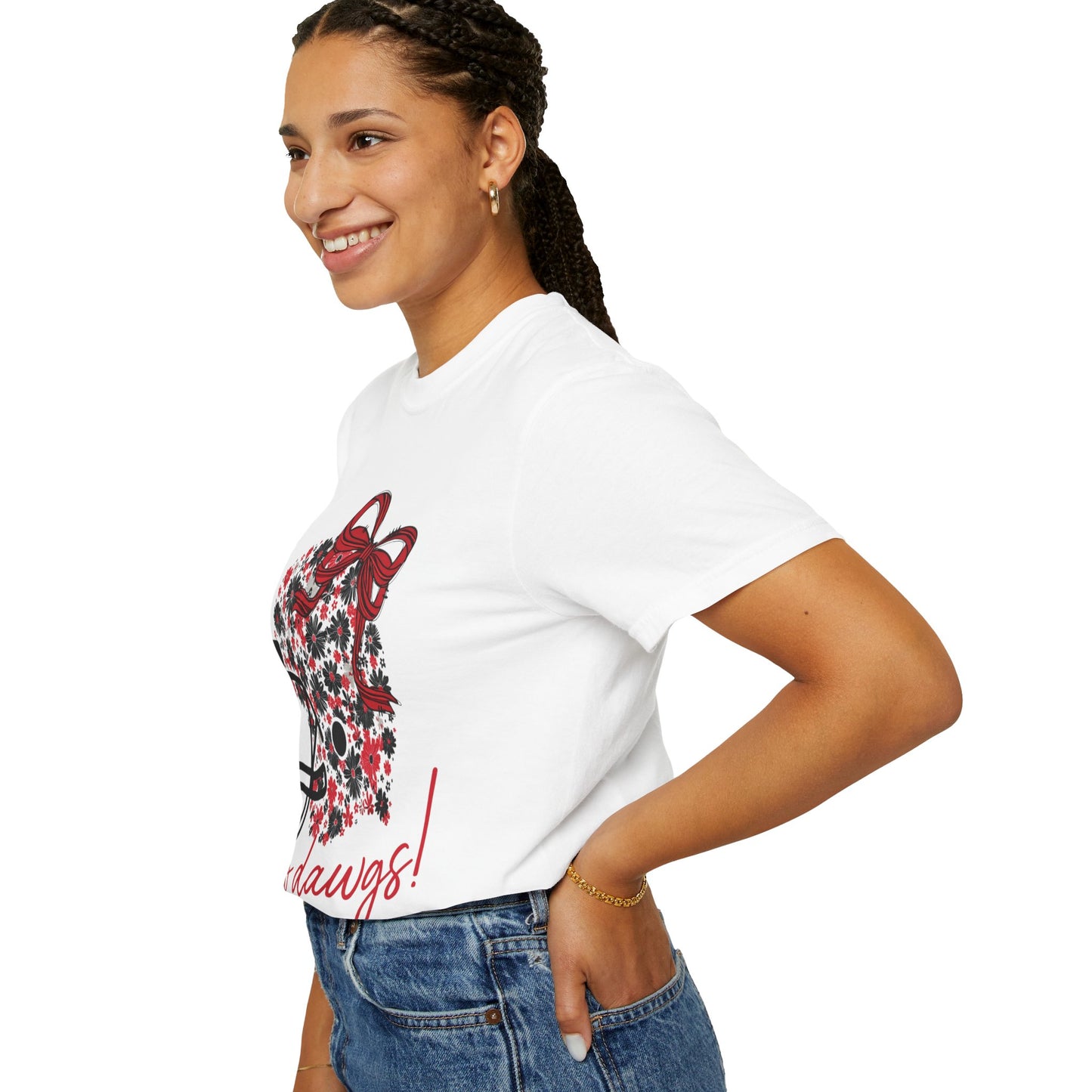 Floral Game Day T-Shirt for Fans, Unisex Apparel, Sports Tee for Tailgating, Perfect for Football Season, Gift for Team Supporters