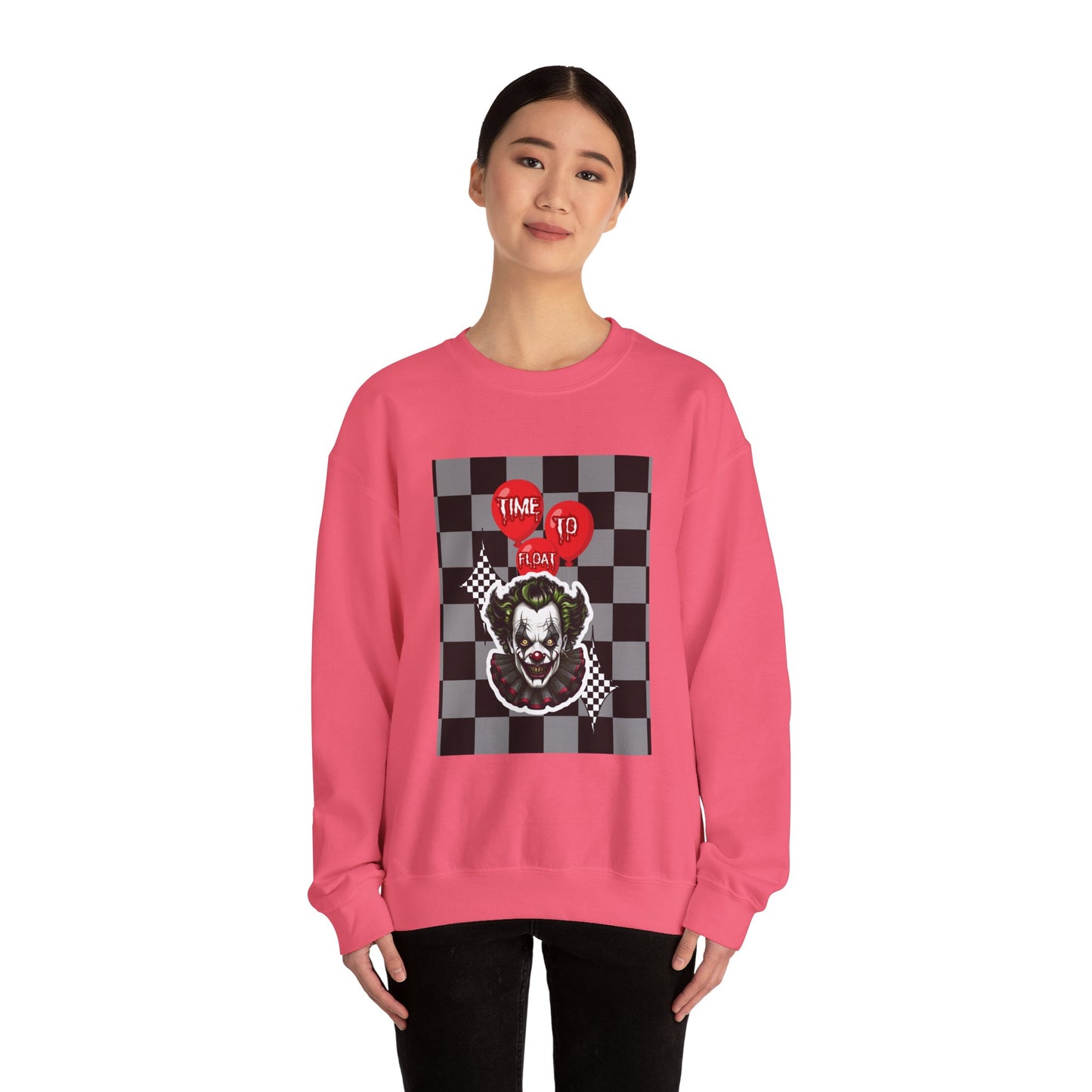 Horror Fan Crewneck Sweatshirt - Time To Float, Love It Or Leave It