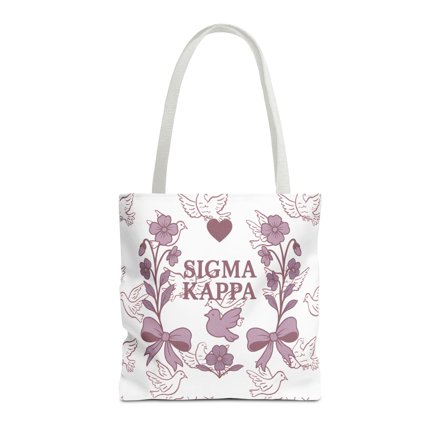 Sigma Kappa Floral Tote Bag | Sorority Gift, Eco-Friendly Carry-All, College Accessory, Stylish Shopping Bag, Chic Beach Tote