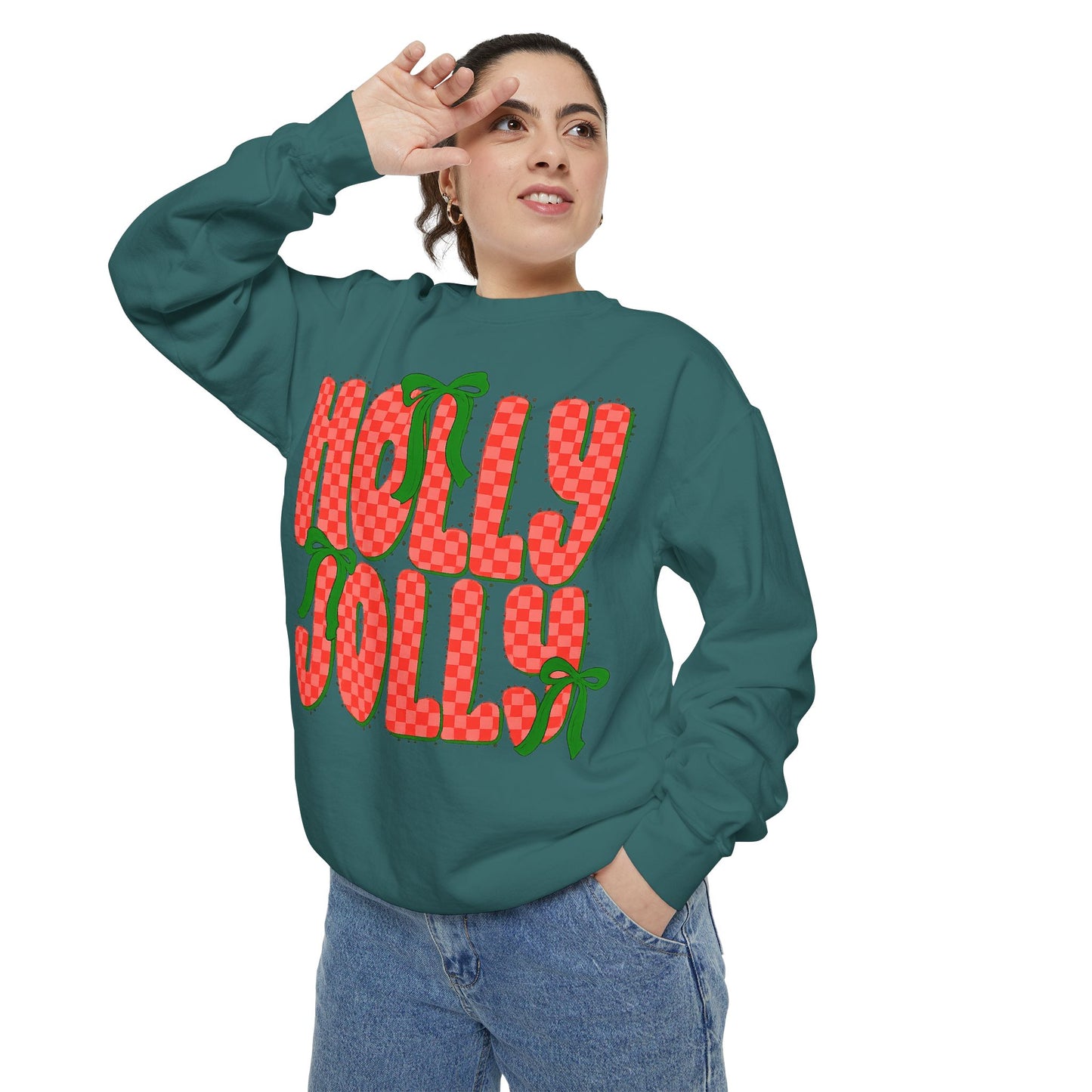 Holly Jolly Sweatshirt — Festive Christmas Holiday Pullover
