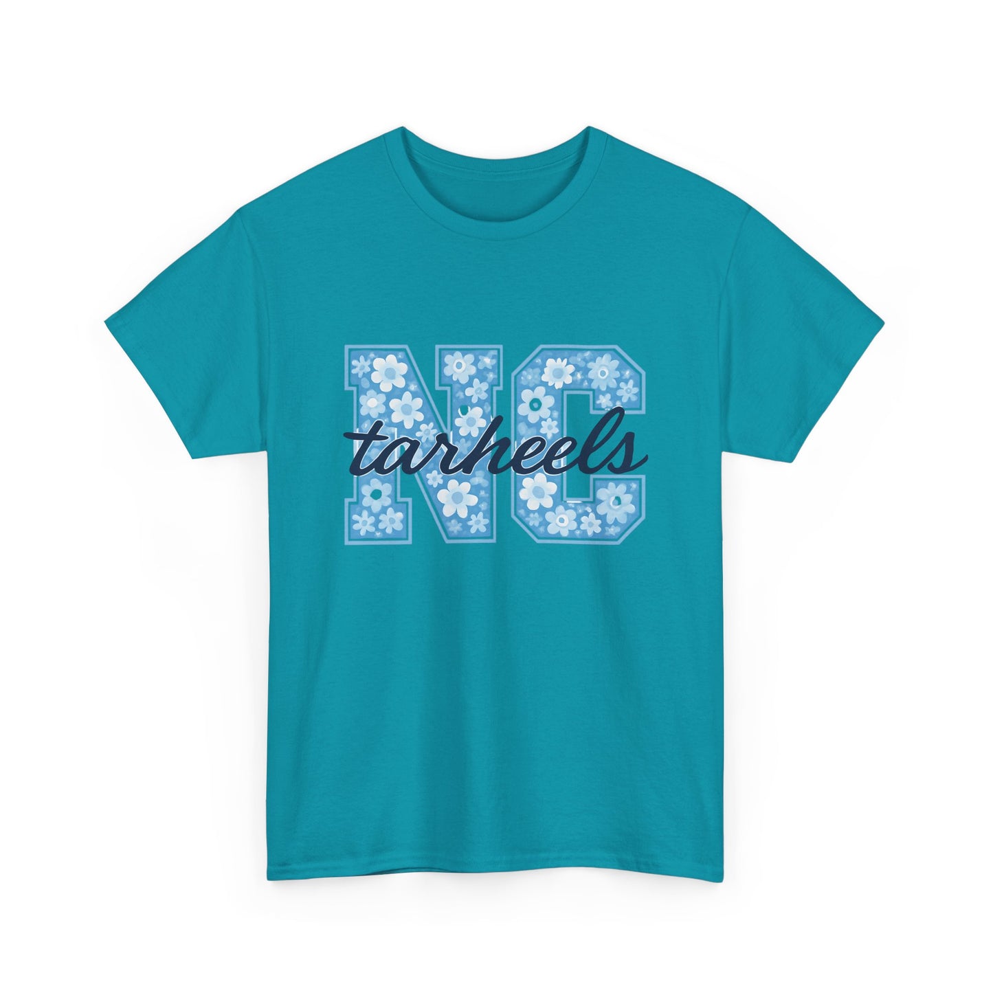 North Carolina Tarheels Unisex Heavy Cotton Tee, College Spirit Wear, Men's and Women's Casual T-Shirt, School Pride Apparel, Gift for Fans