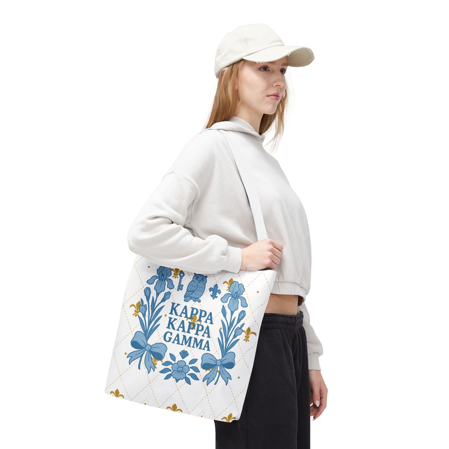 Floral KKG Sorority Tote Bag | College Student Gift, Event Tote