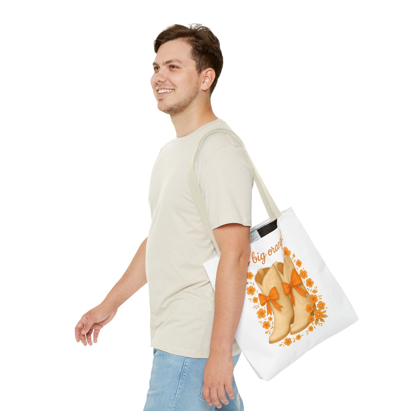 Tennessee Game Day, Floral Tote Bag, Coquette Bow Boot Design, Go Vols, Knoxville Tennessee, Alumni Gift, Rocky Top, Graduation Gift