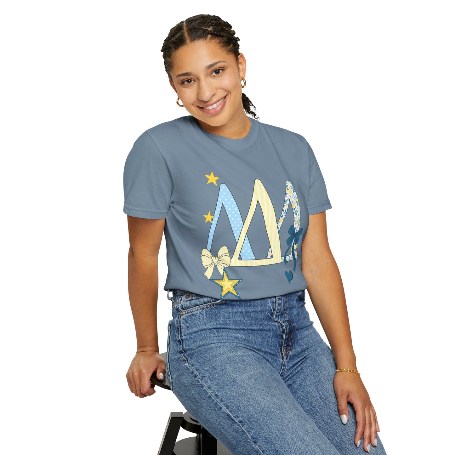 Whimsical yellow and blue Graphic T-Shirt