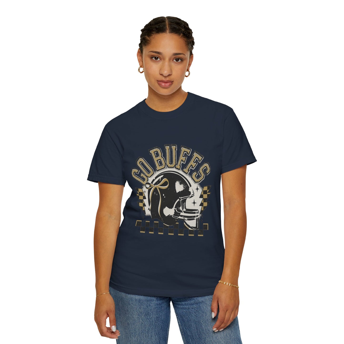 Vintage Sports Fan T-Shirt - Go Buffs Graphic Tee