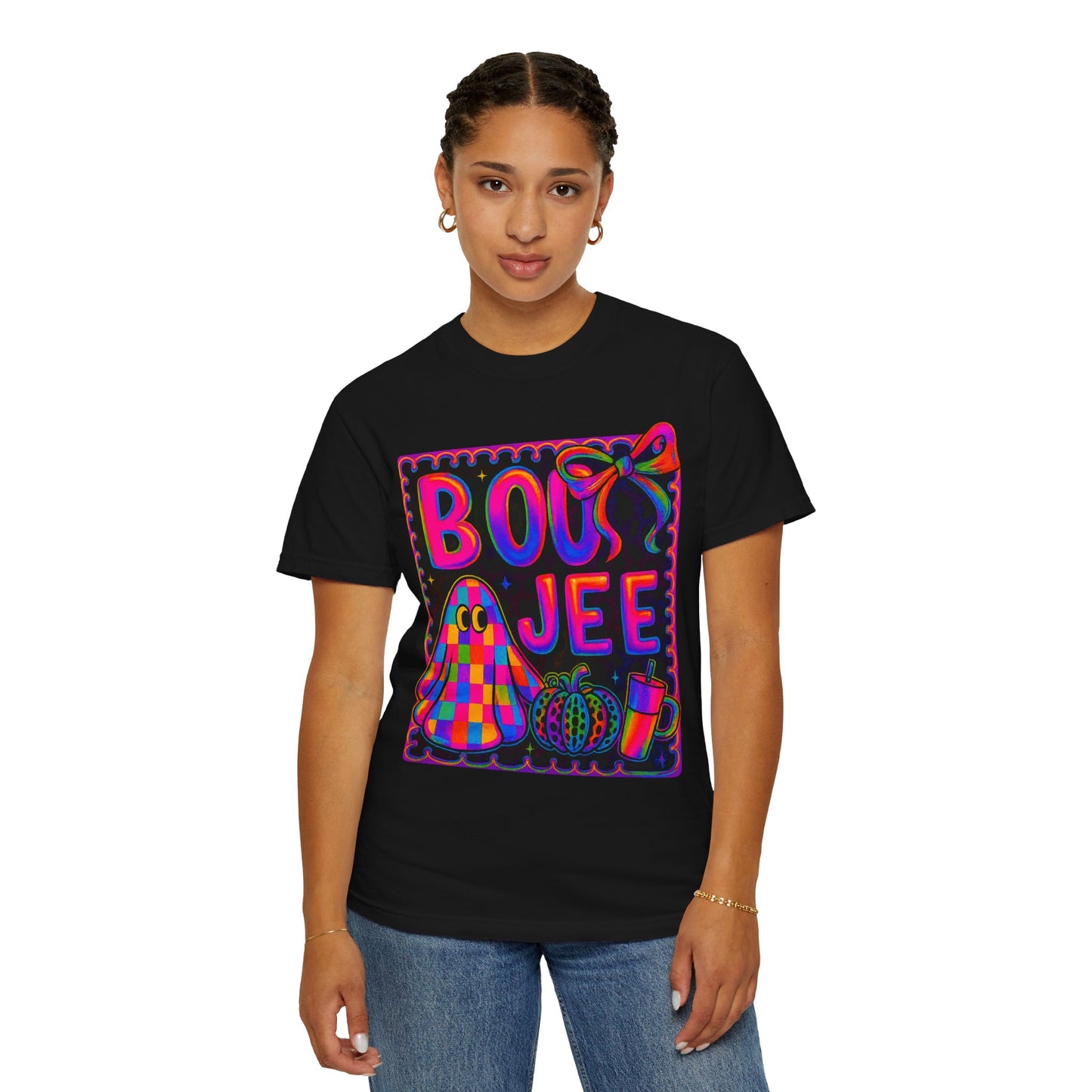BOOJee Retro Comfort Colors, Garment-Dyed T-shirt, Colorful Graphic Tee, Unisex Streetwear, Fun Gift, Festival Fashion, Vegan Style