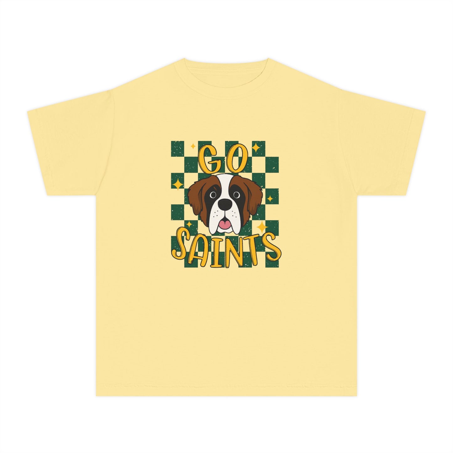 Saints Youth Tee - Perfect for Game Day, Dog Lovers, Team Spirit, Sporty Outfit, Gift for Kids