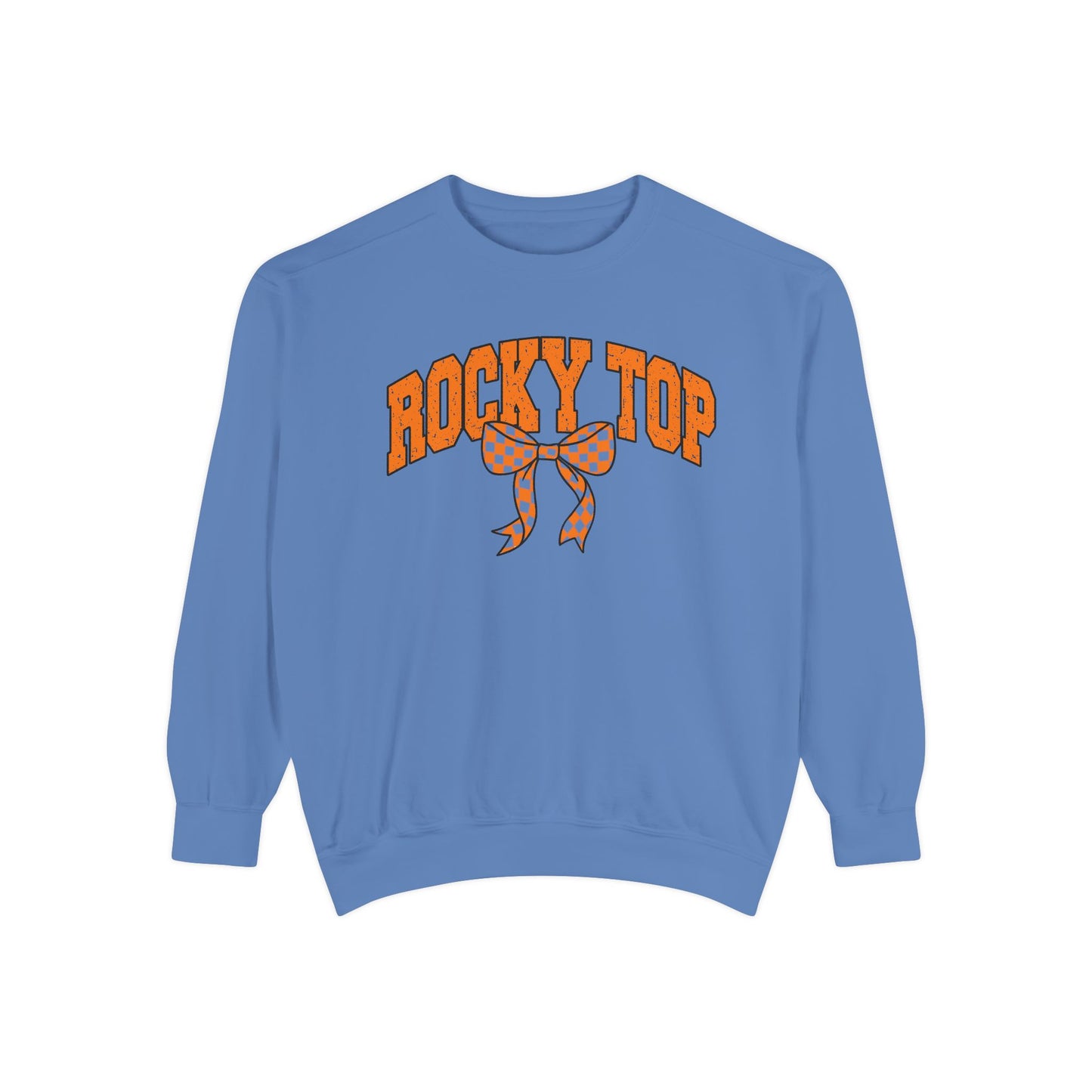 Rocky Top Bow Sweatshirt — Tennessee Checkerboard Vintage Crewneck