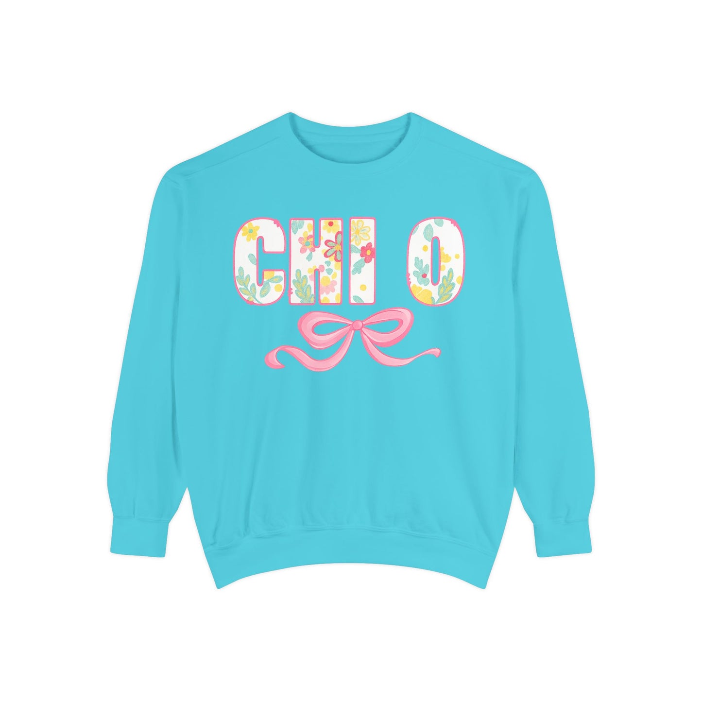 Colorful Floral Chill O Unisex Sweatshirt | Spring Fashion, Gift for Her
