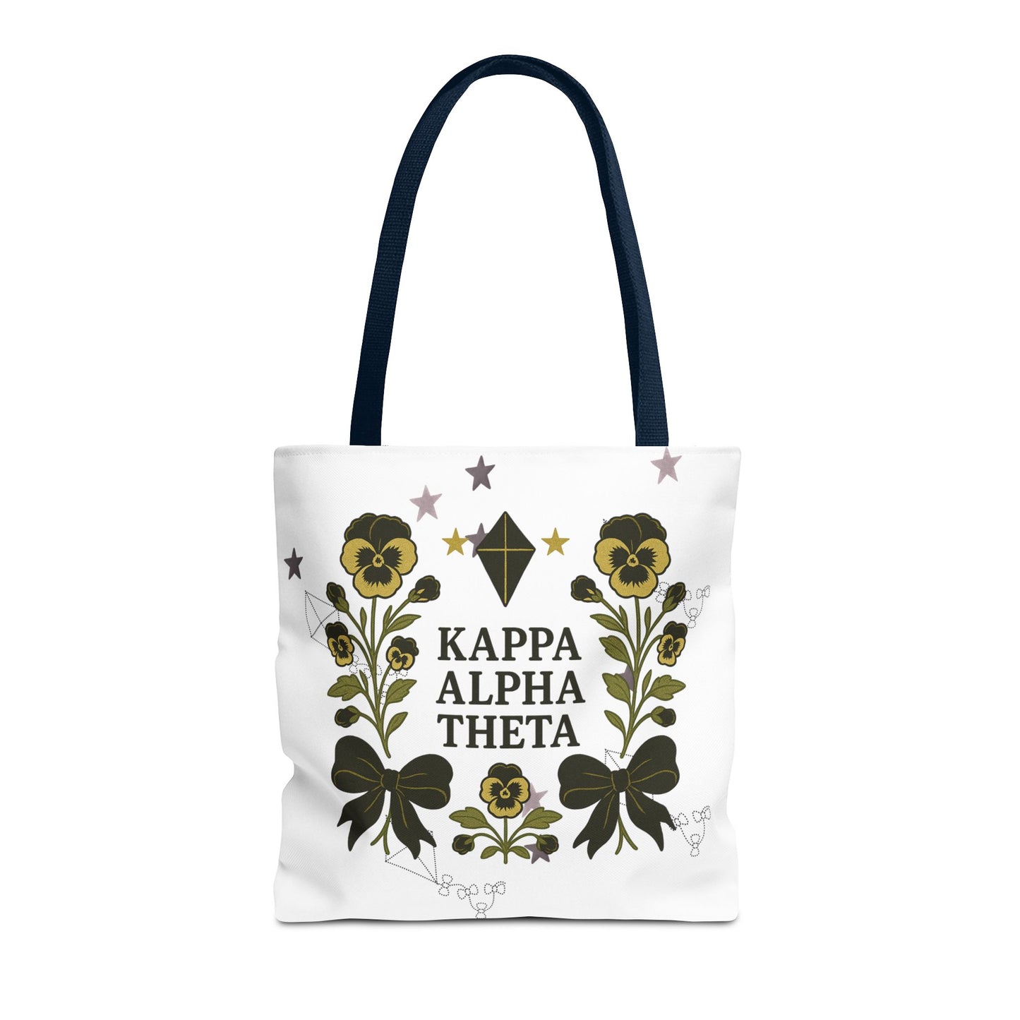 Floral Sorority Tote Bag | Kappa Alpha Theta, Eco-Friendly Bag, Gift for Sisters, College Accessory, Summer Outing Bag