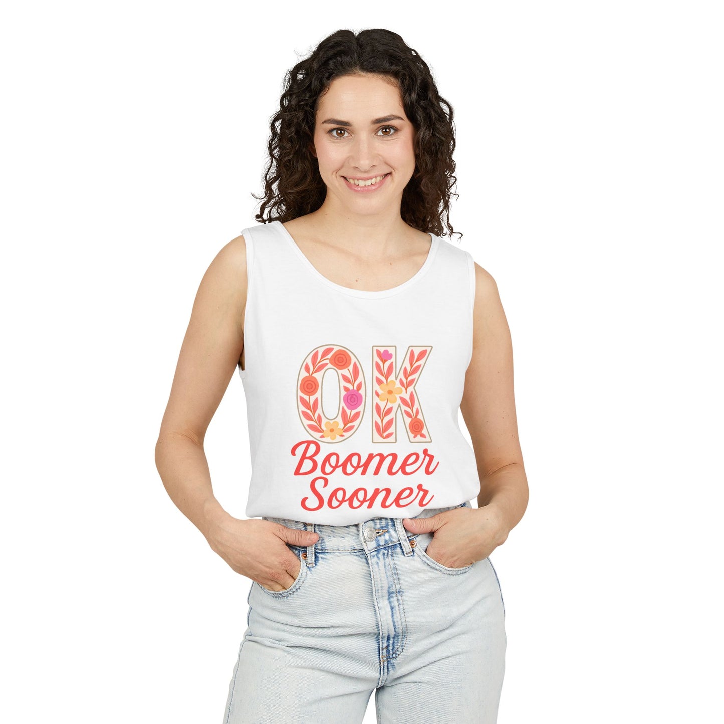 Oklahoma Comfort Colors Tank, Trendy Garment-Dyed Tank Top, OK Boomer Sooner, Casual Summer Wear, Gift for Graduates