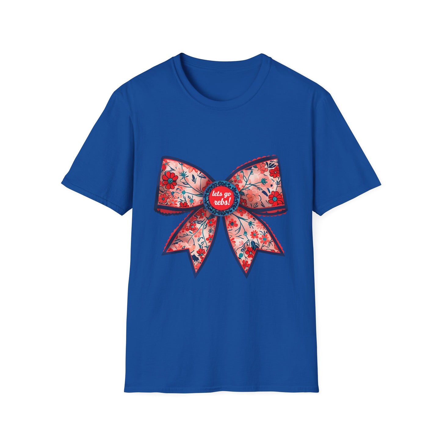 Go rebs coquette bow, Floral Bow T-Shirt | Gift for Her, Casual Wear, Birthday Party, Spring Fashion, Cute Graphic Tee