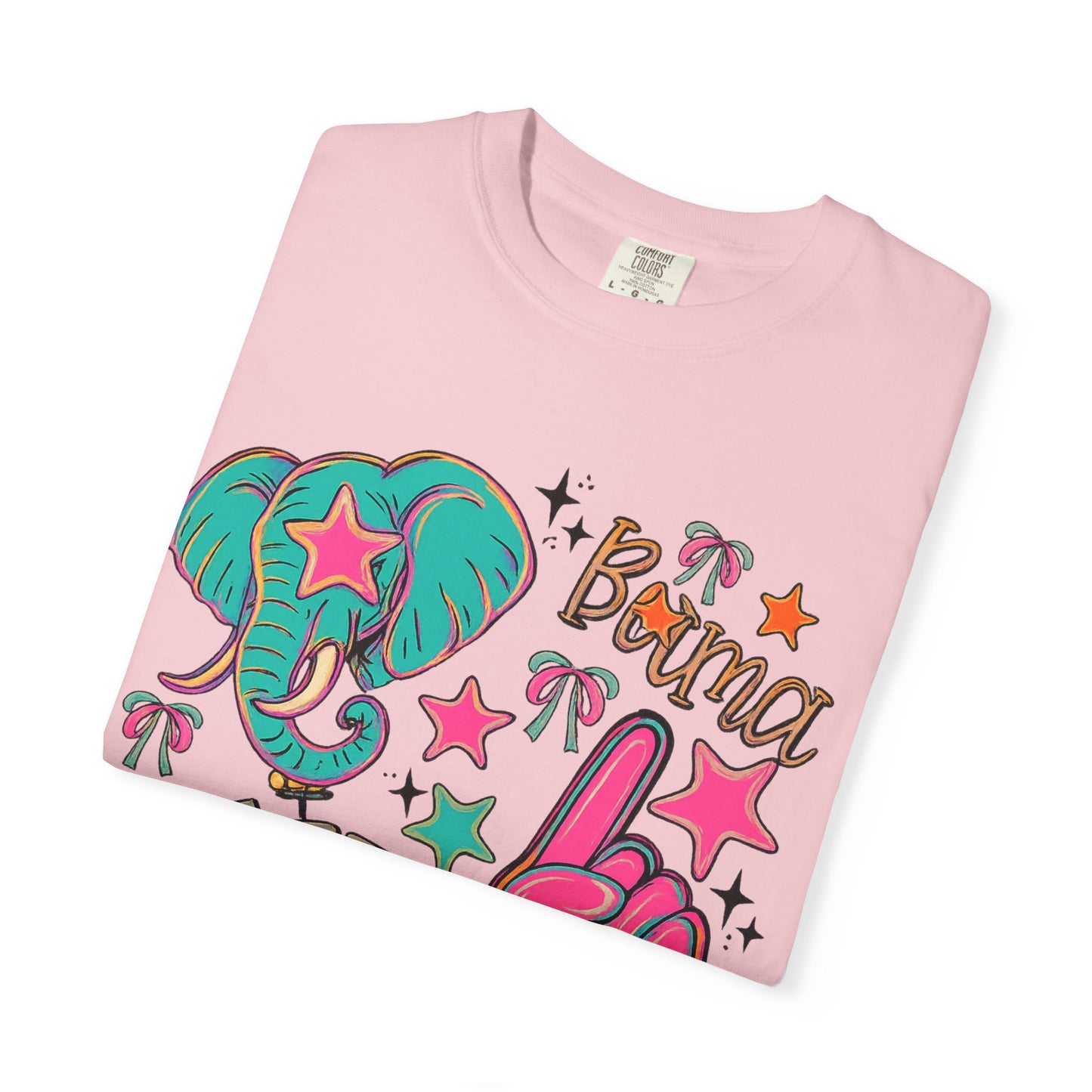 Preppy Neon Elephant Fan T-Shirt