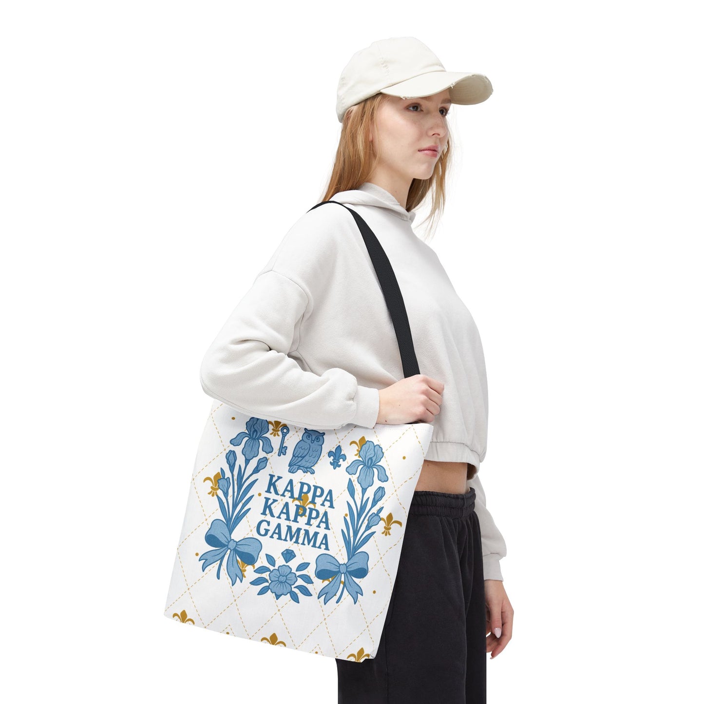 Floral KKG Sorority Tote Bag | College Student Gift, Event Tote