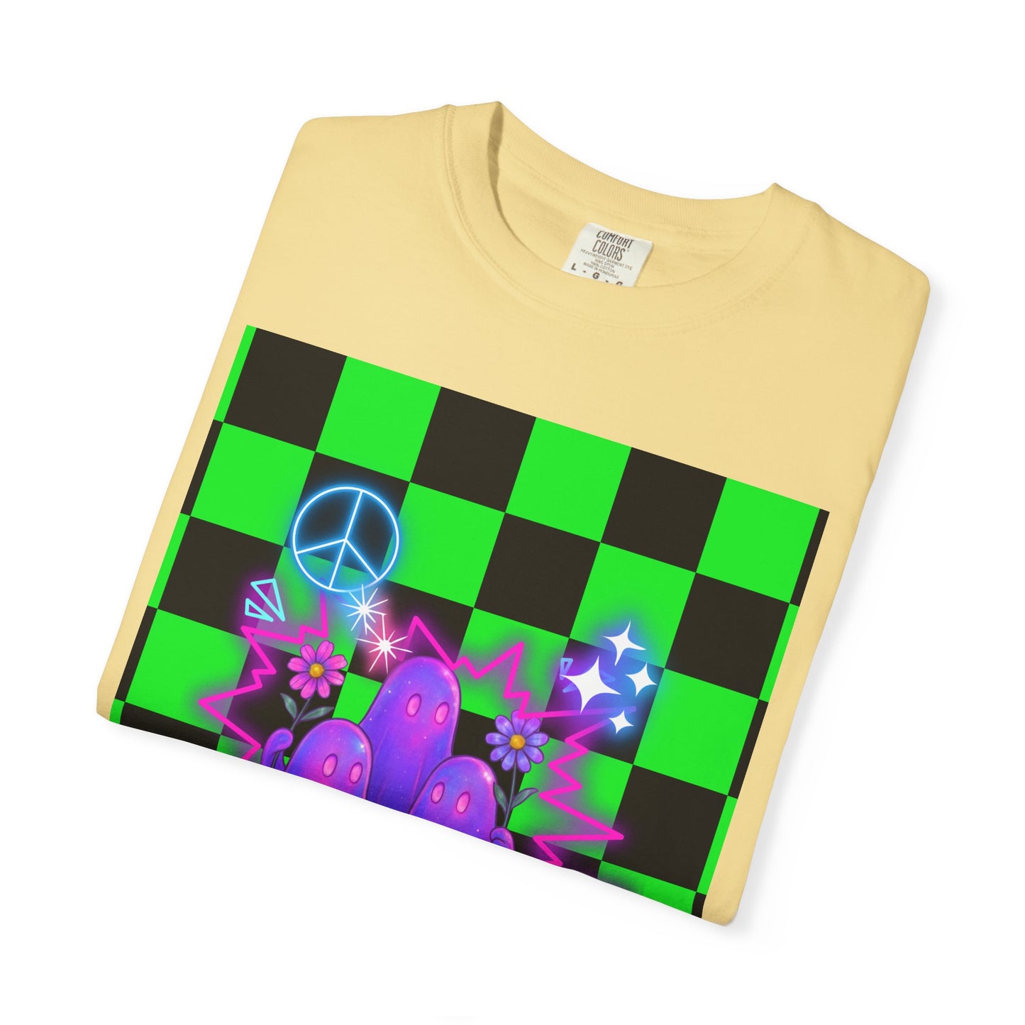 Vibrant Ghost Graphic Tee, Unisex T-shirt, Retro Vibe Shirt, Perfect for Halloween, Party Wear, Casual Style, Unique Gift