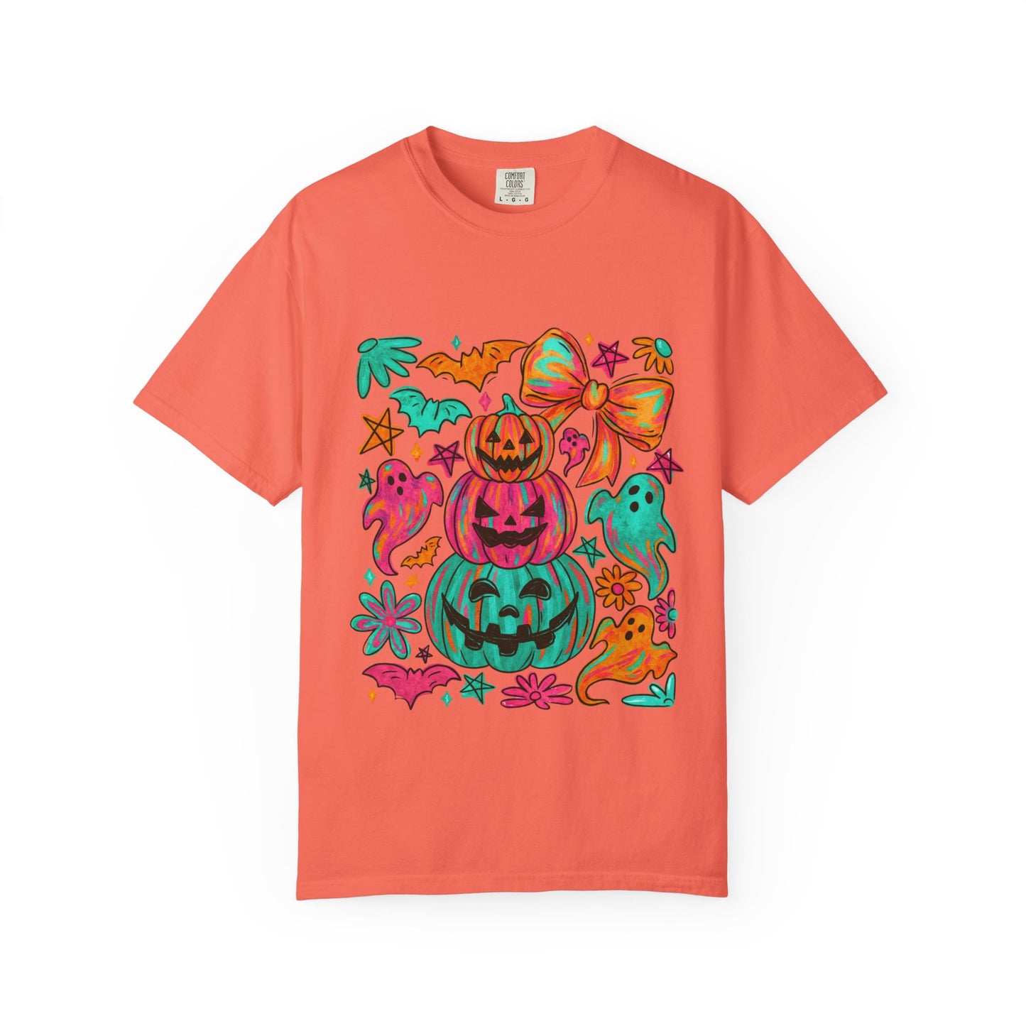 Whimsical Halloween T-Shirt, Perfect for Fall Celebrations, Ghosts & Pumpkins Design, Unisex Tee, Festive Apparel, Halloween Costume