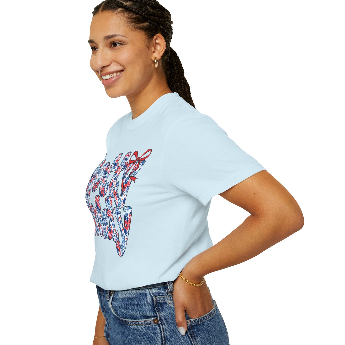 Floral Hotty Toddy Coquette Bow T-Shirt