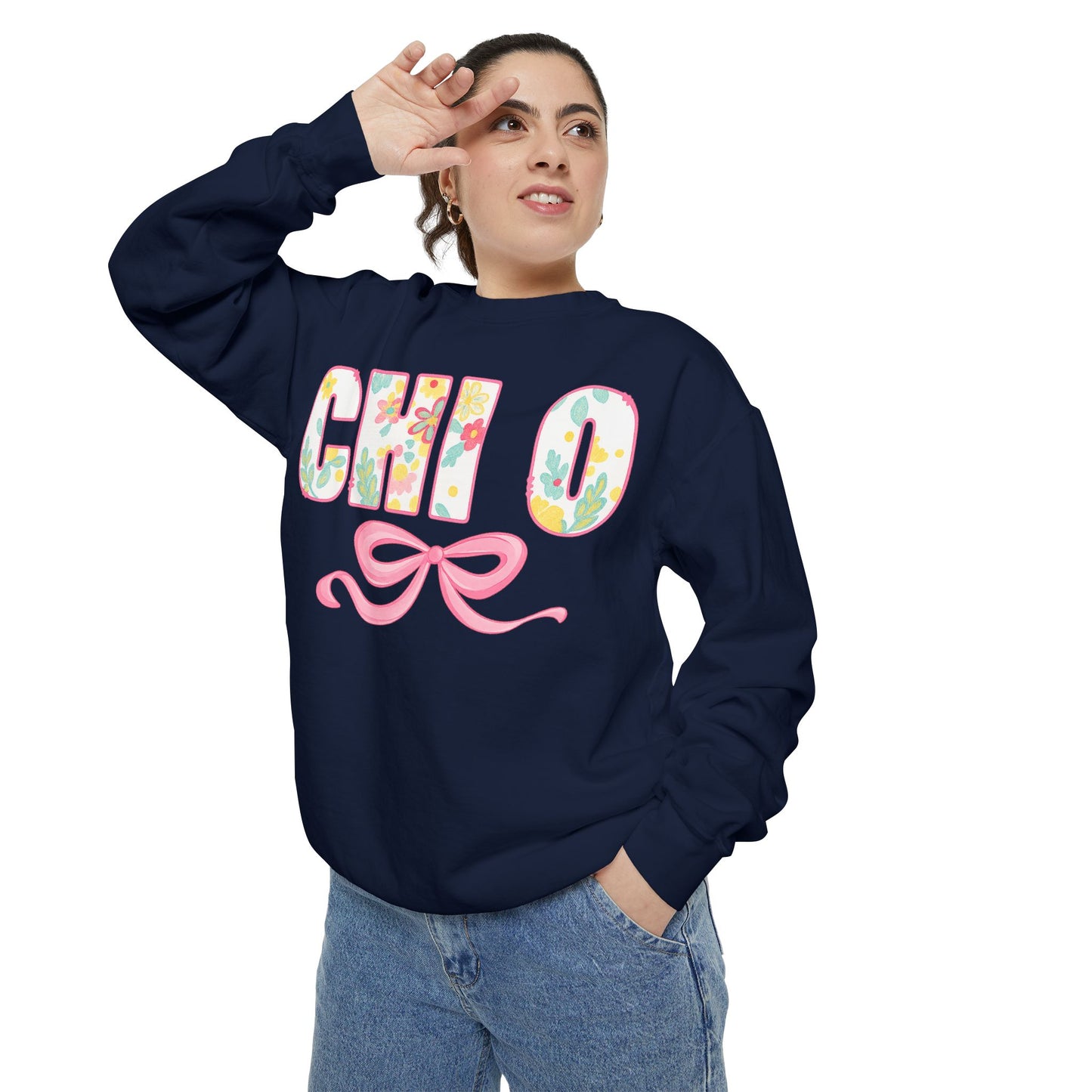 Colorful Floral Chill O Unisex Sweatshirt | Spring Fashion, Gift for Her